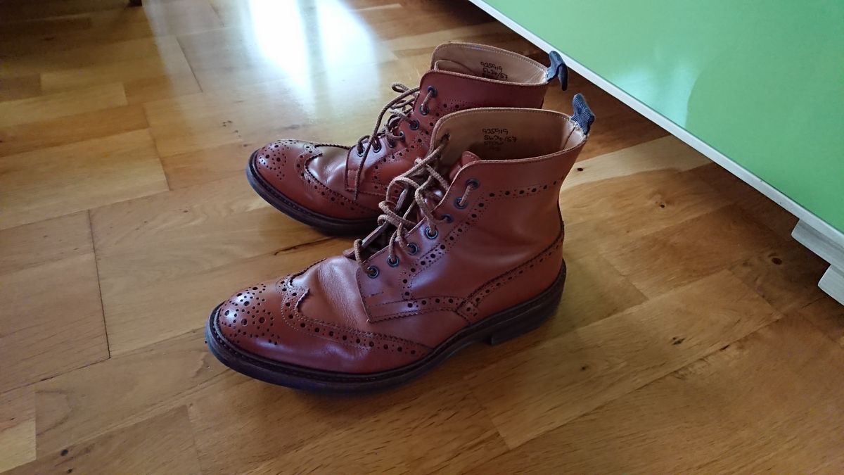 Photo by sowakichi on September 16, 2023 of the Tricker's Stow Country Boot in C-Shade Tan.