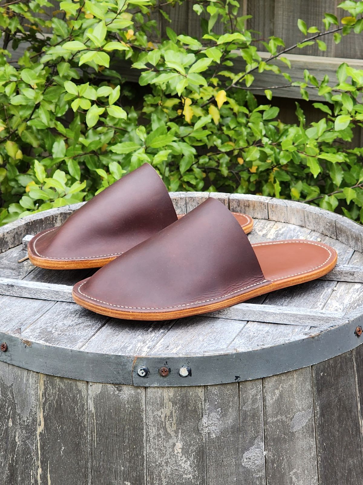 Photo by Worn.Soles on November 3, 2023 of the Self-Made House Slipper in Unknown Leather.