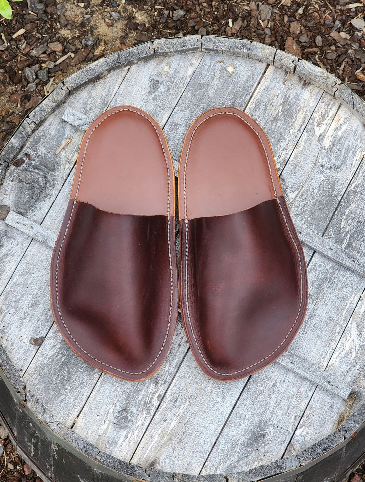 Photo by Worn.Soles on November 3, 2023 of the Self-Made House Slipper in Unknown Leather.