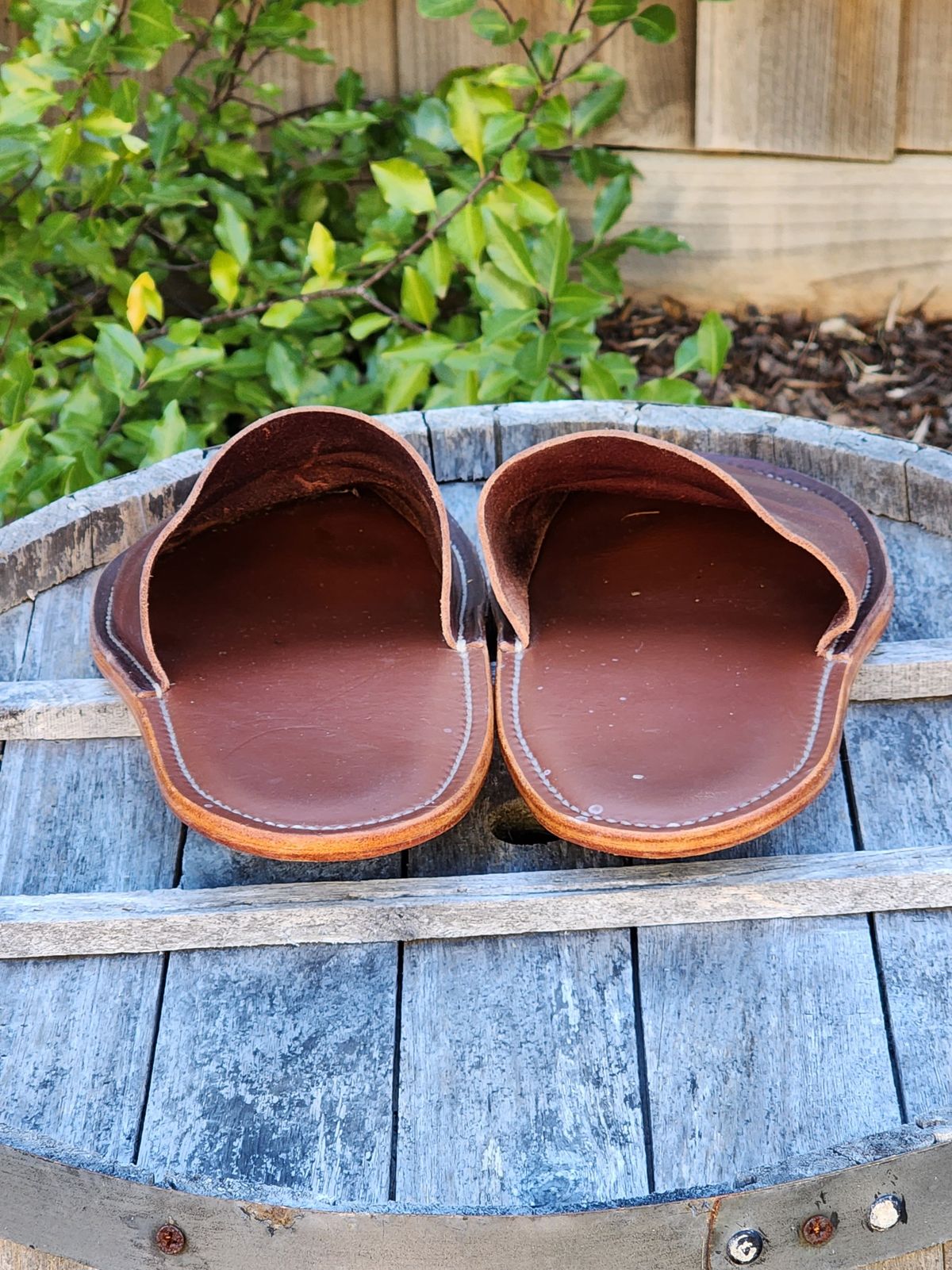 Photo by Worn.Soles on February 6, 2024 of the Self-Made House Slipper in Unknown Leather.