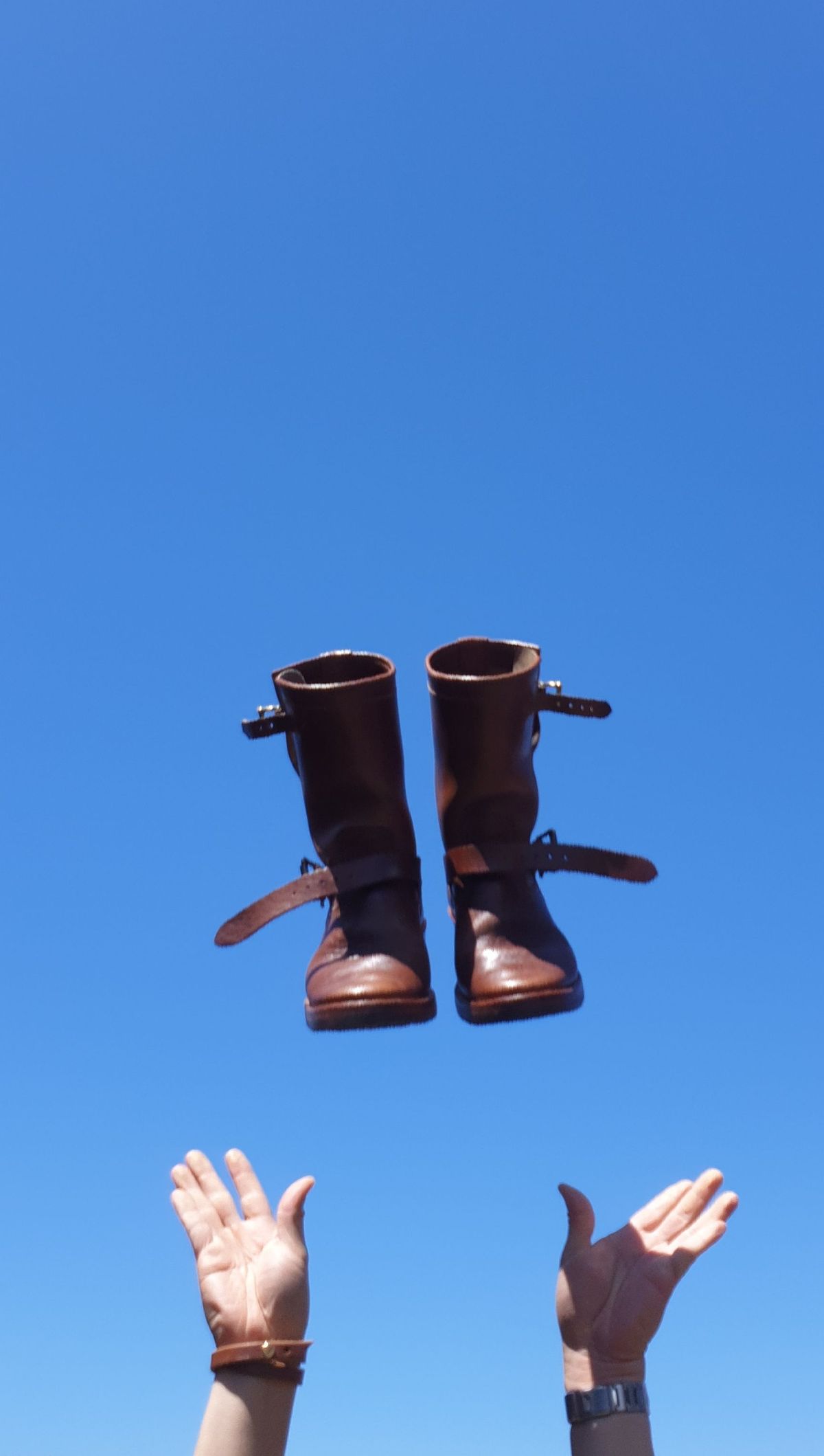Photo by Worn.Soles on January 4, 2022 of the Benzein The Keeper 'Type 2' Engineer Boot in Shinki Brown Oiled Horsebutt.