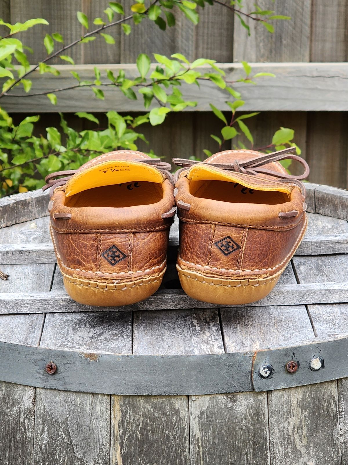Photo by Worn.Soles on November 3, 2023 of the Quoddy Grizzly Moc in Grizzly Peanut.