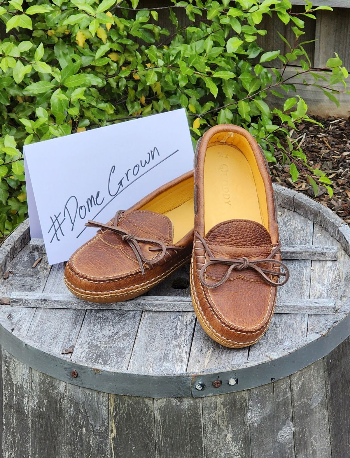 Photo by Worn.Soles on November 3, 2023 of the Quoddy Grizzly Moc in Grizzly Peanut.