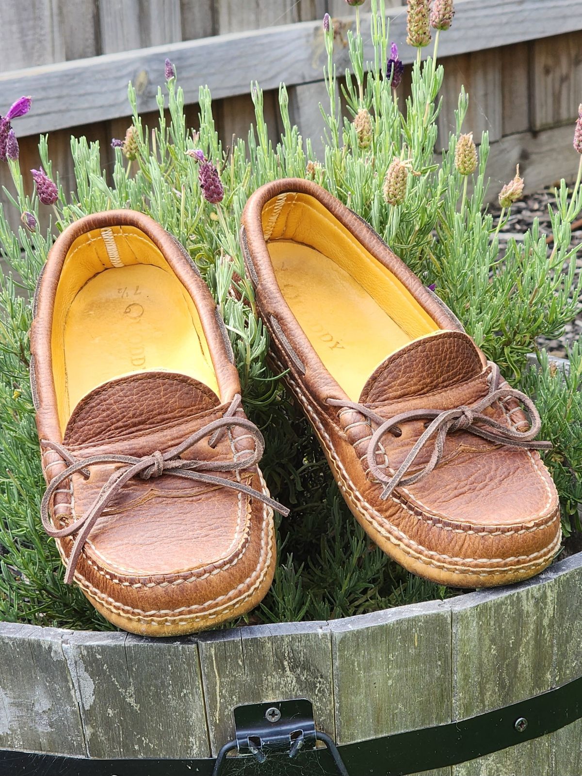 Photo by Worn.Soles on December 5, 2023 of the Quoddy Grizzly Moc in Grizzly Peanut.