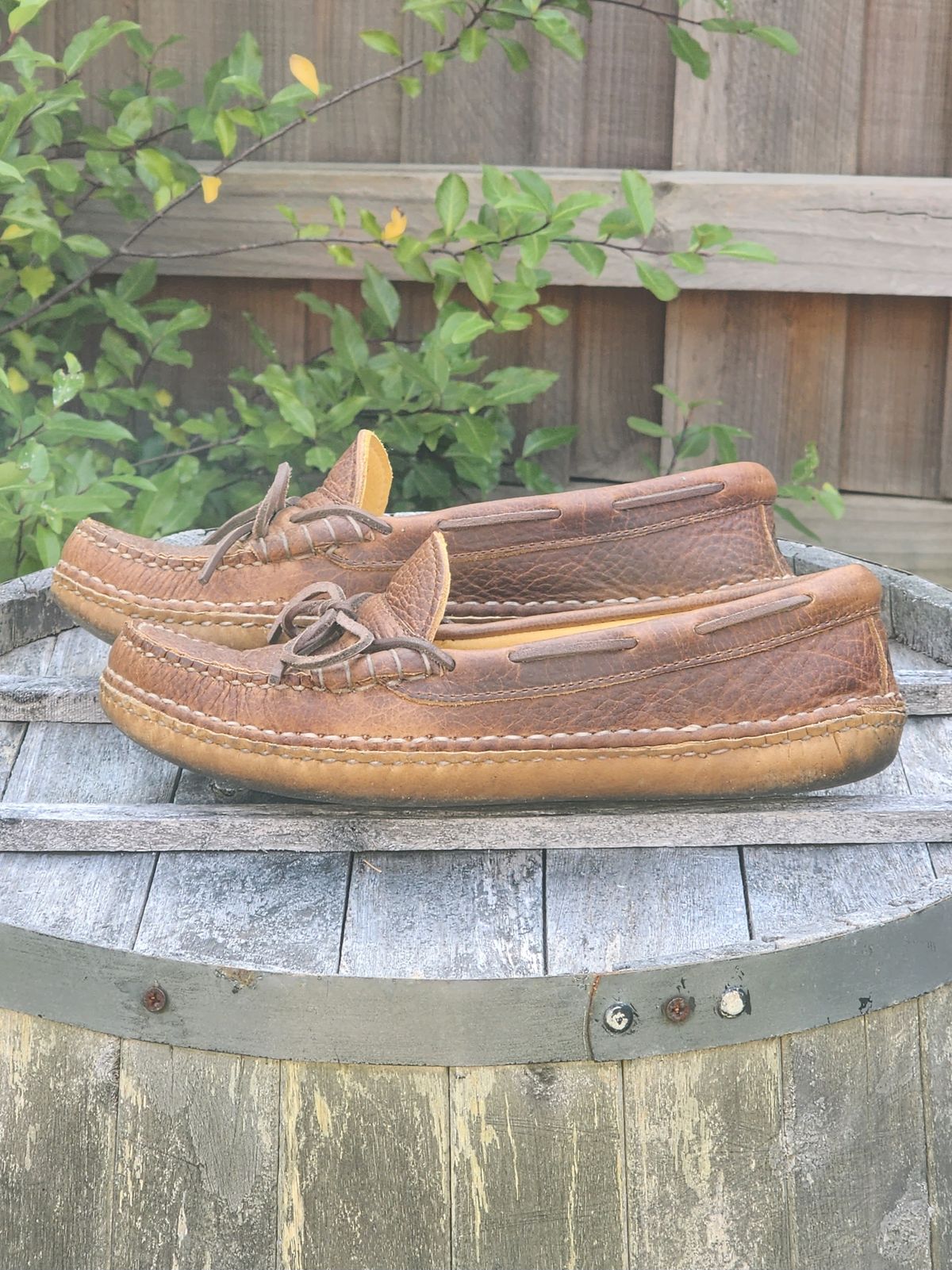 Photo by Worn.Soles on December 5, 2023 of the Quoddy Grizzly Moc in Grizzly Peanut.