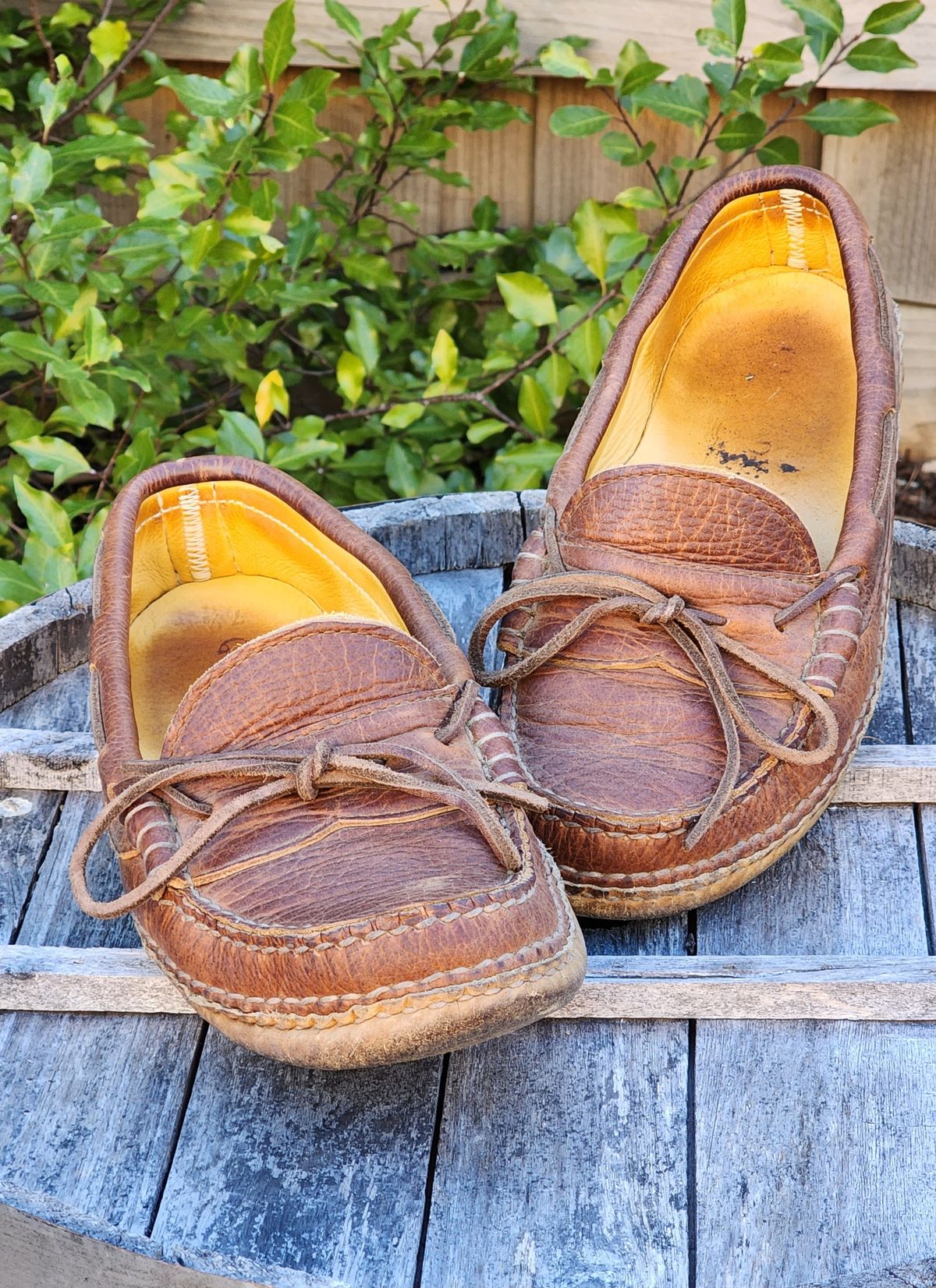 Photo by Worn.Soles on February 6, 2024 of the Quoddy Grizzly Moc in Grizzly Peanut.