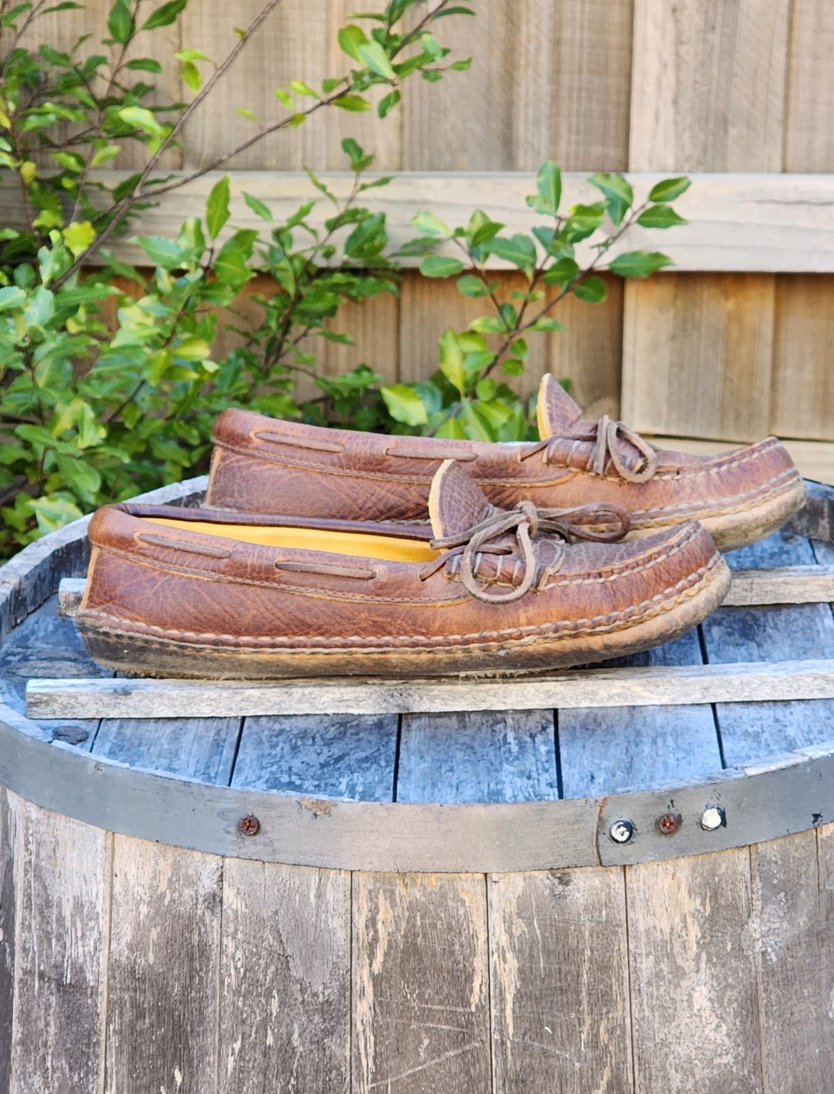 Photo by Worn.Soles on February 6, 2024 of the Quoddy Grizzly Moc in Grizzly Peanut.