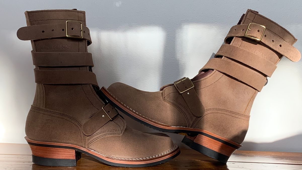 Photo by X on February 12, 2026 of the Nicks TankerPro in Seidel 1964 Tan Roughout.