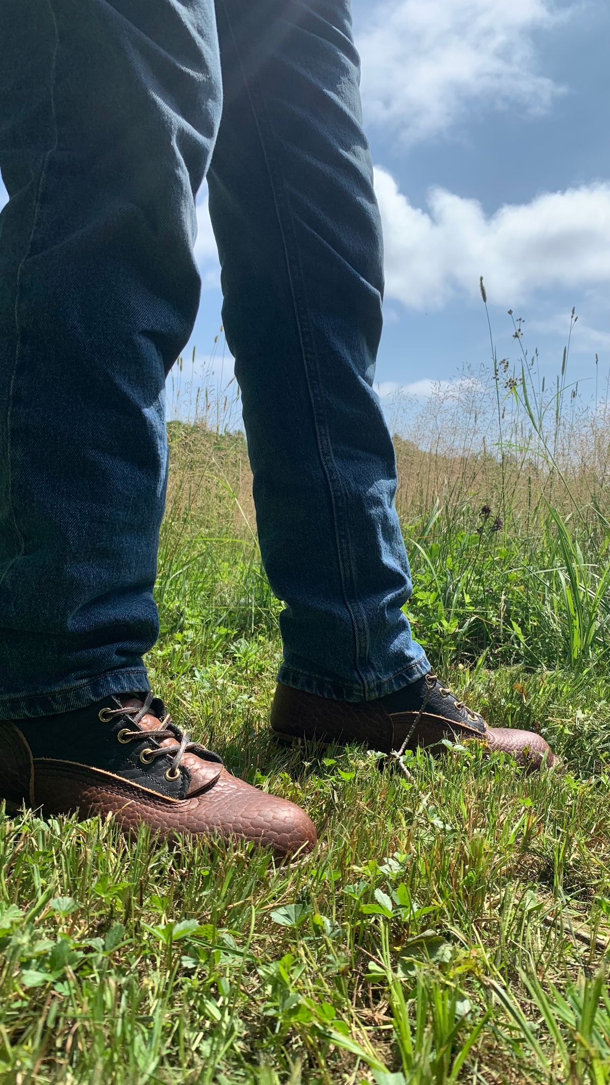 Photo by X on July 11, 2025 of the Nicks MTO in Law Tanning Black Smooth Shruken Bison & Law Tanning Brown Smooth Shruken Bison.