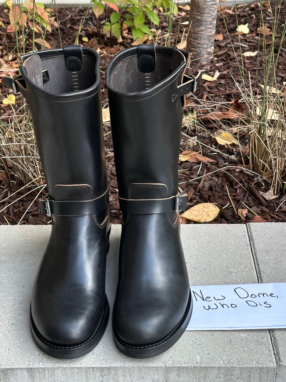 Photo by gv7 on October 1, 2025 of the SKOOB Wander Engineer Boots in Black Italian Horsebutt.