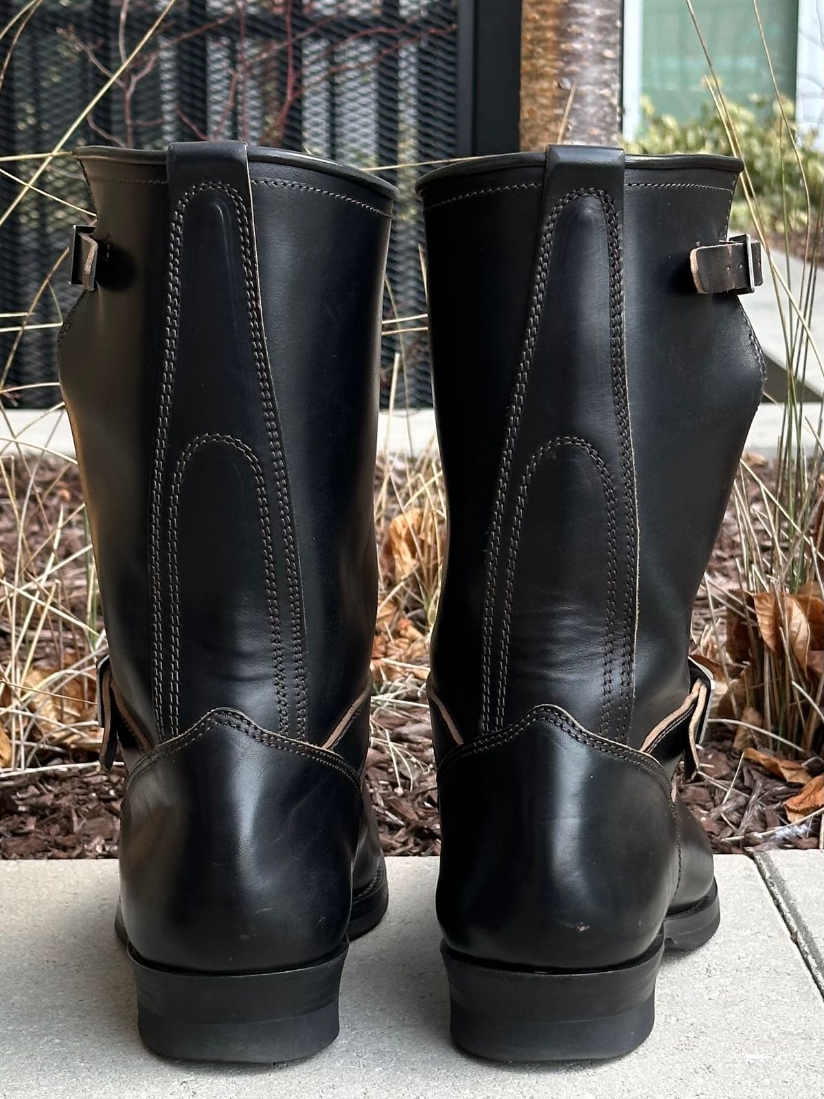 Photo by gv7 on January 30, 2026 of the SKOOB Wander Engineer Boots in Black Italian Horsebutt.