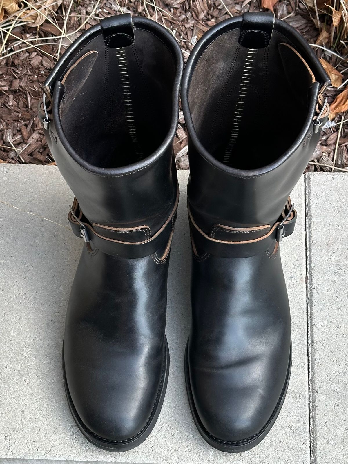 Photo by gv7 on January 30, 2026 of the SKOOB Wander Engineer Boots in Black Italian Horsebutt.