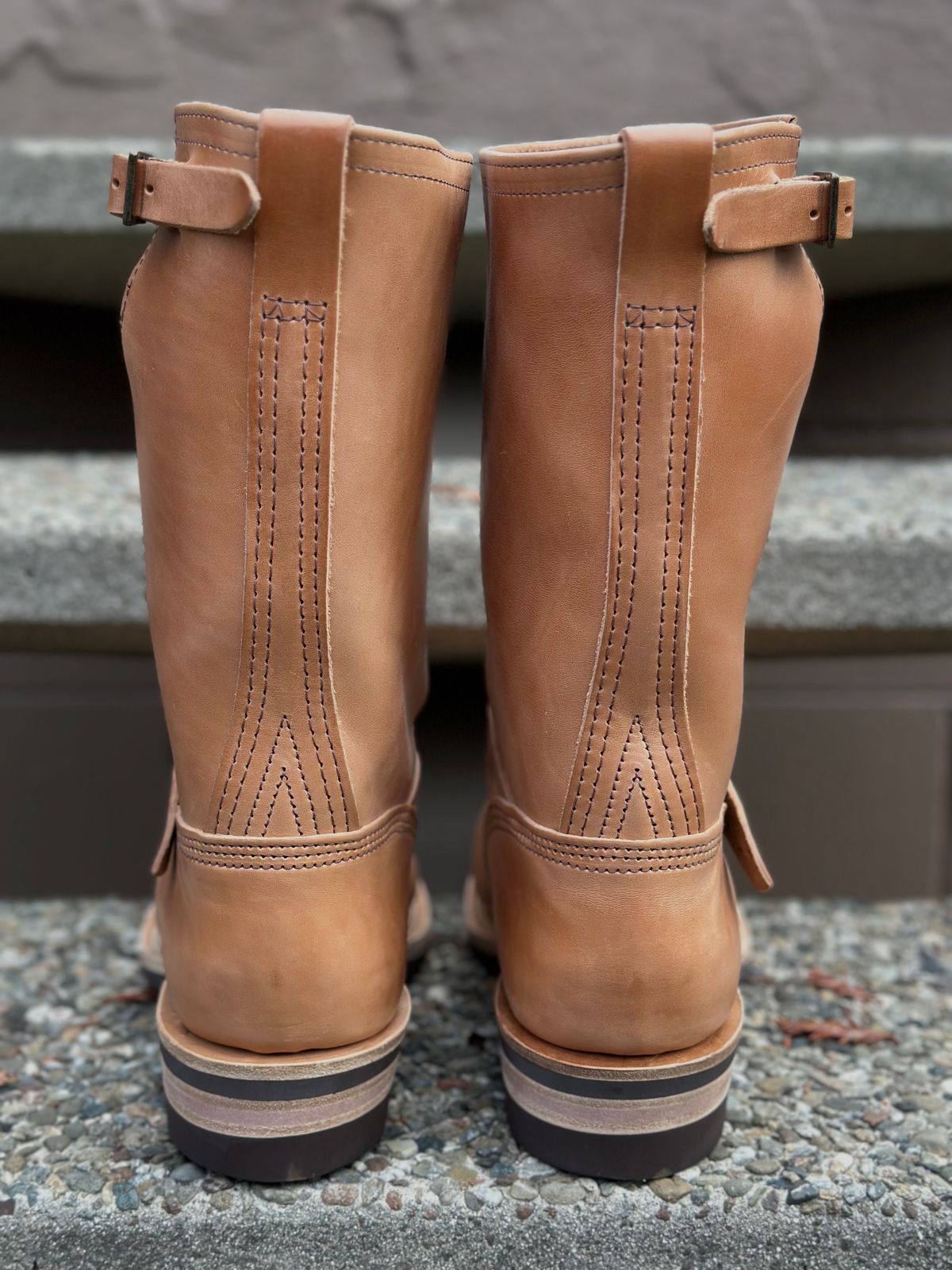 Photo by gv7 on October 1, 2023 of the Wesco x S&S Van Cleef III in Maryam Natural Horsebutt.