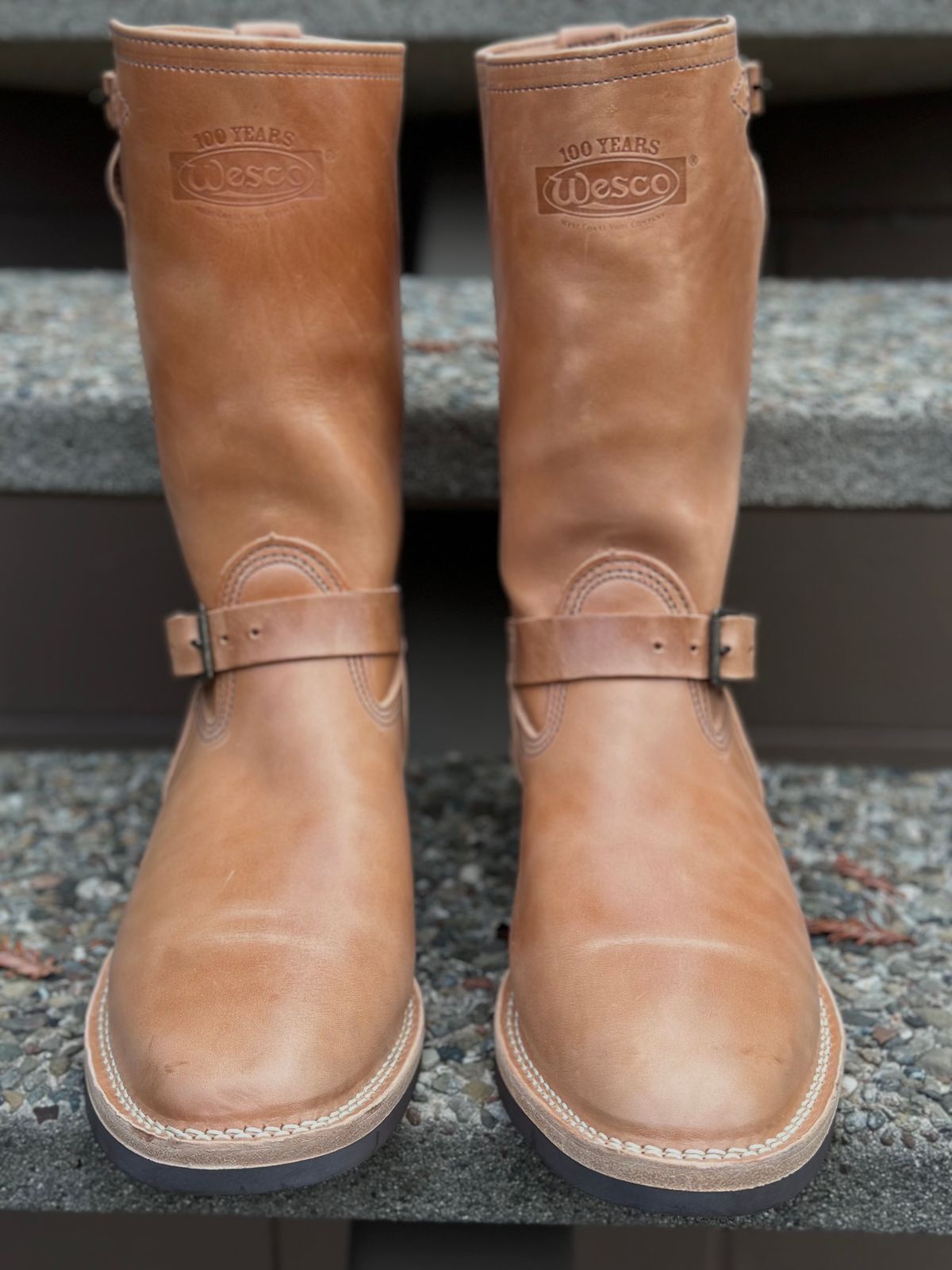 Photo by gv7 on October 1, 2023 of the Wesco x S&S Van Cleef III in Maryam Natural Horsebutt.
