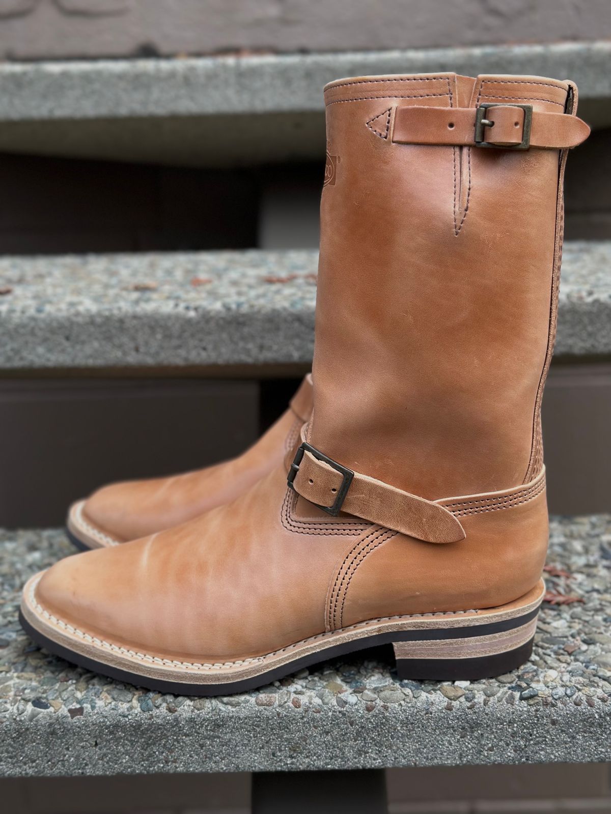 Photo by gv7 on October 1, 2023 of the Wesco x S&S Van Cleef III in Maryam Natural Horsebutt.