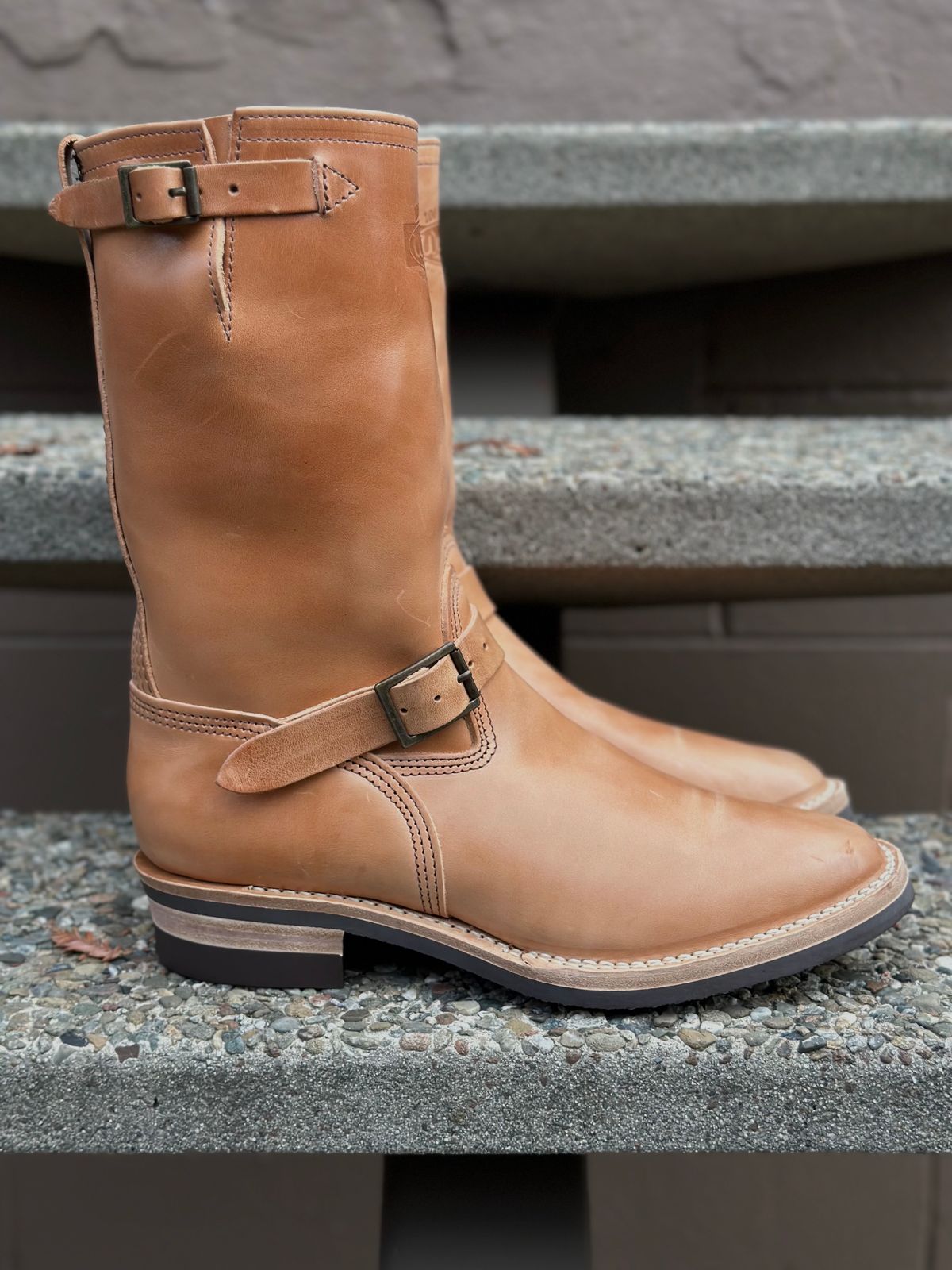 Photo by gv7 on October 1, 2023 of the Wesco x S&S Van Cleef III in Maryam Natural Horsebutt.