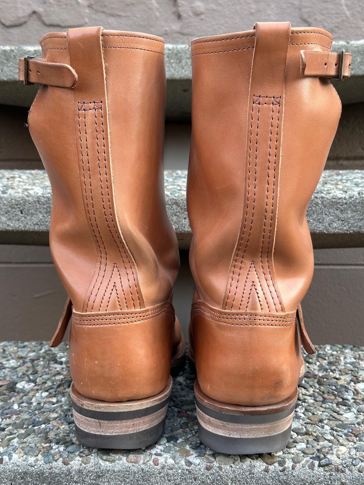 Photo by gv7 on December 1, 2023 of the Wesco x S&S Van Cleef III in Maryam Natural Horsebutt.