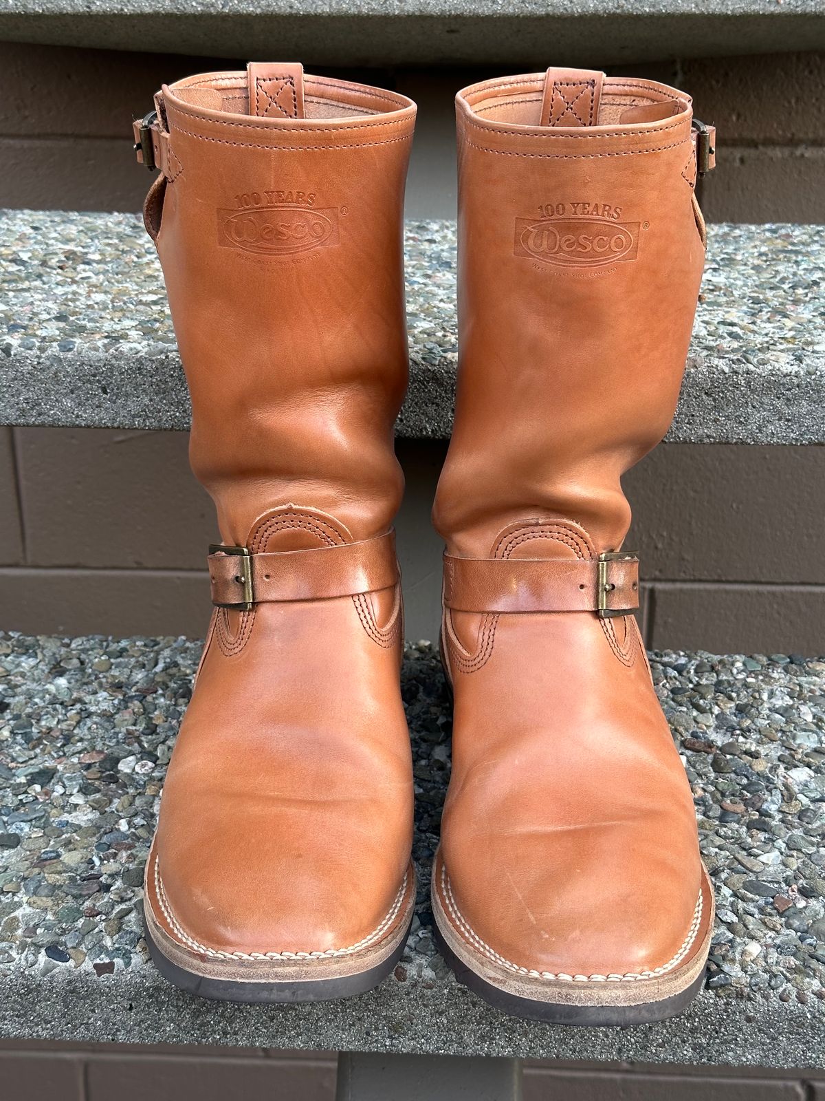 Photo by gv7 on December 1, 2023 of the Wesco x S&S Van Cleef III in Maryam Natural Horsebutt.