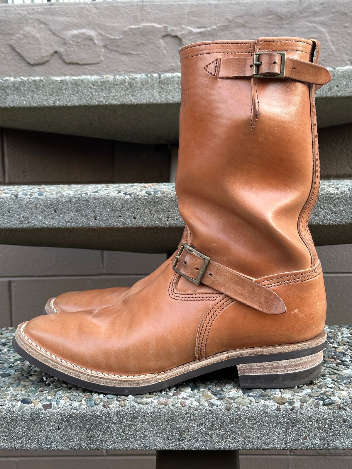 Photo by gv7 on December 1, 2023 of the Wesco x S&S Van Cleef III in Maryam Natural Horsebutt.