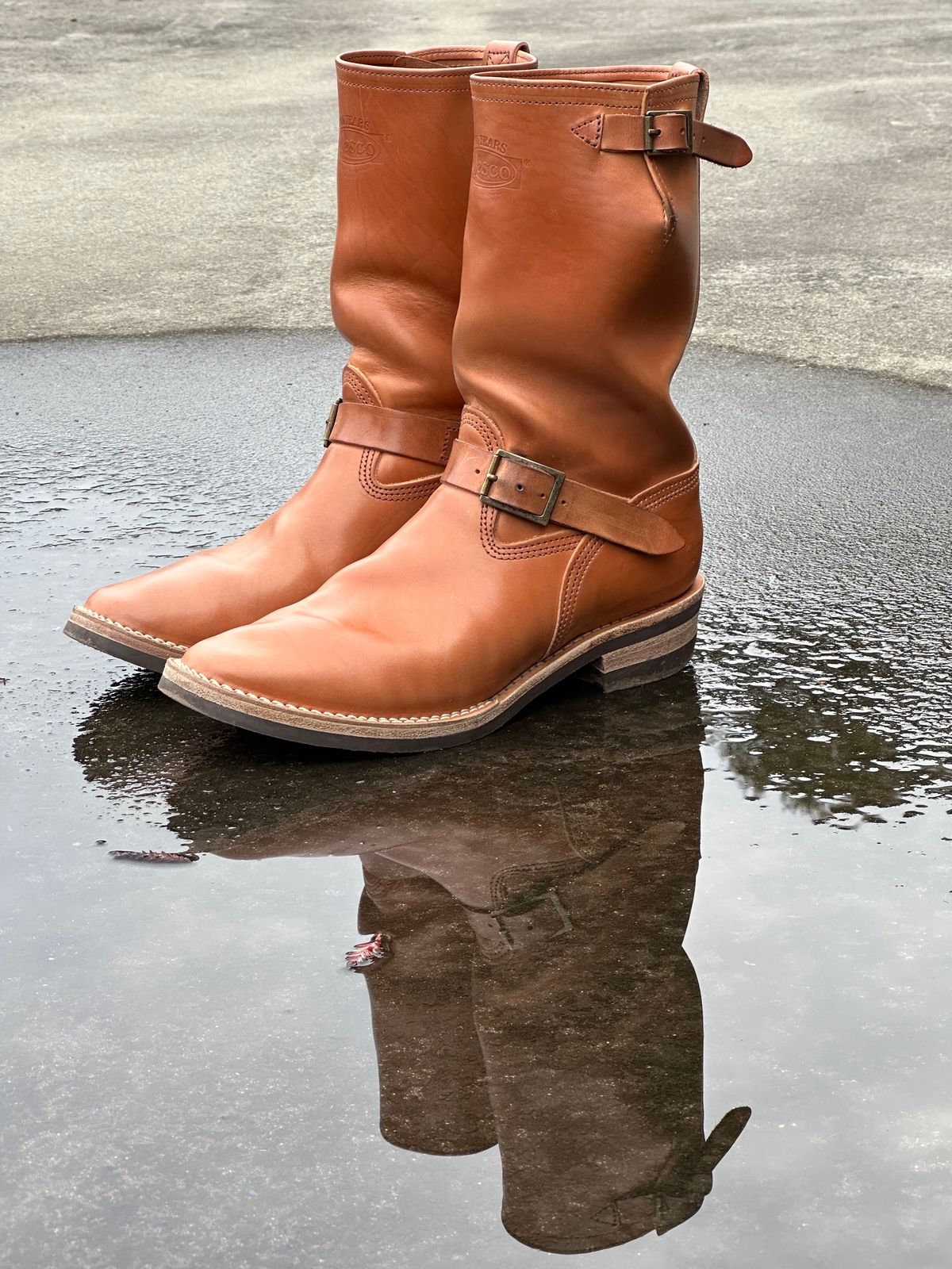 Photo by gv7 on January 1, 2024 of the Wesco x S&S Van Cleef III in Maryam Natural Horsebutt.