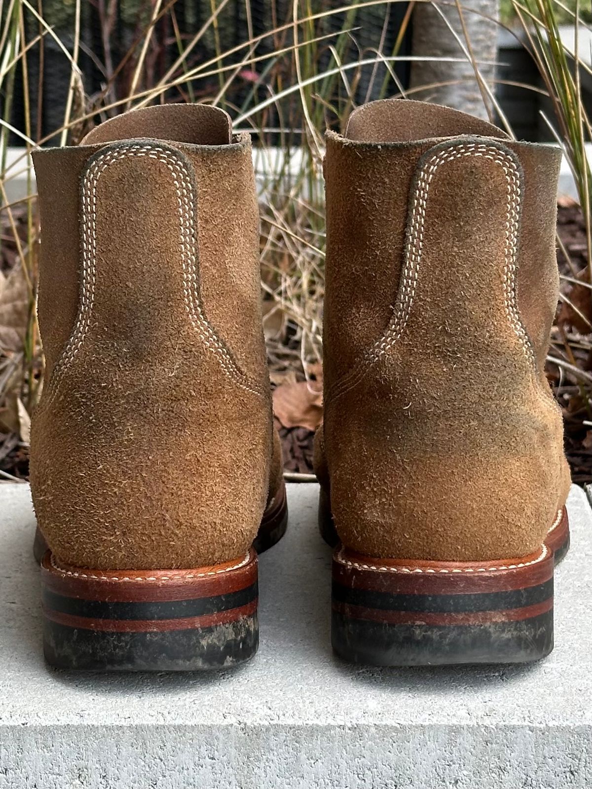 Photo by gv7 on January 2, 2025 of the John Lofgren M-43 Service Boots in Horween Natural Chromexcel Roughout.