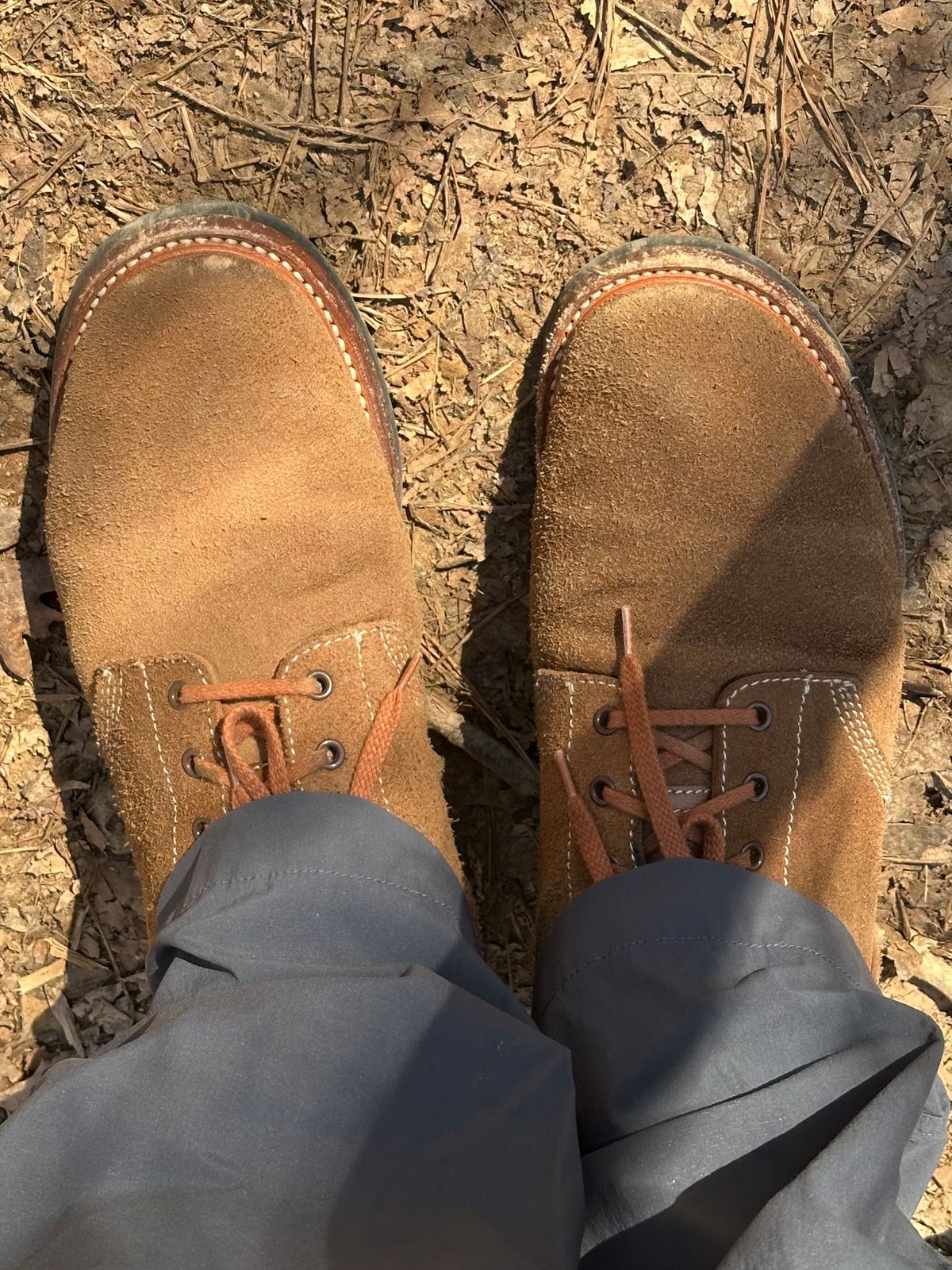 Photo by gv7 on March 1, 2025 of the John Lofgren M-43 Service Boots in Horween Natural Chromexcel Roughout.