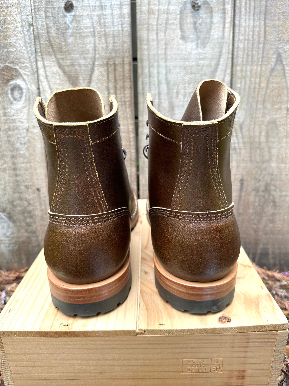 Photo by gv7 on October 1, 2022 of the White's MP-Sherman Toe Cap in Horween Cinnamon Waxed Flesh.