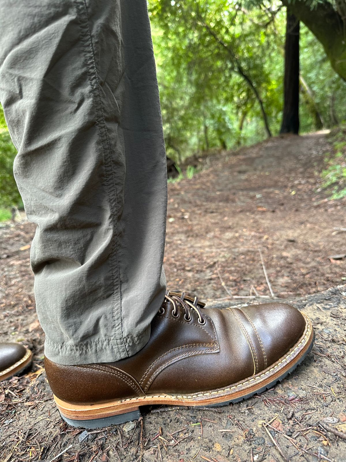 Photo by gv7 on January 2, 2023 of the White's MP-Sherman Toe Cap in Horween Cinnamon Waxed Flesh.