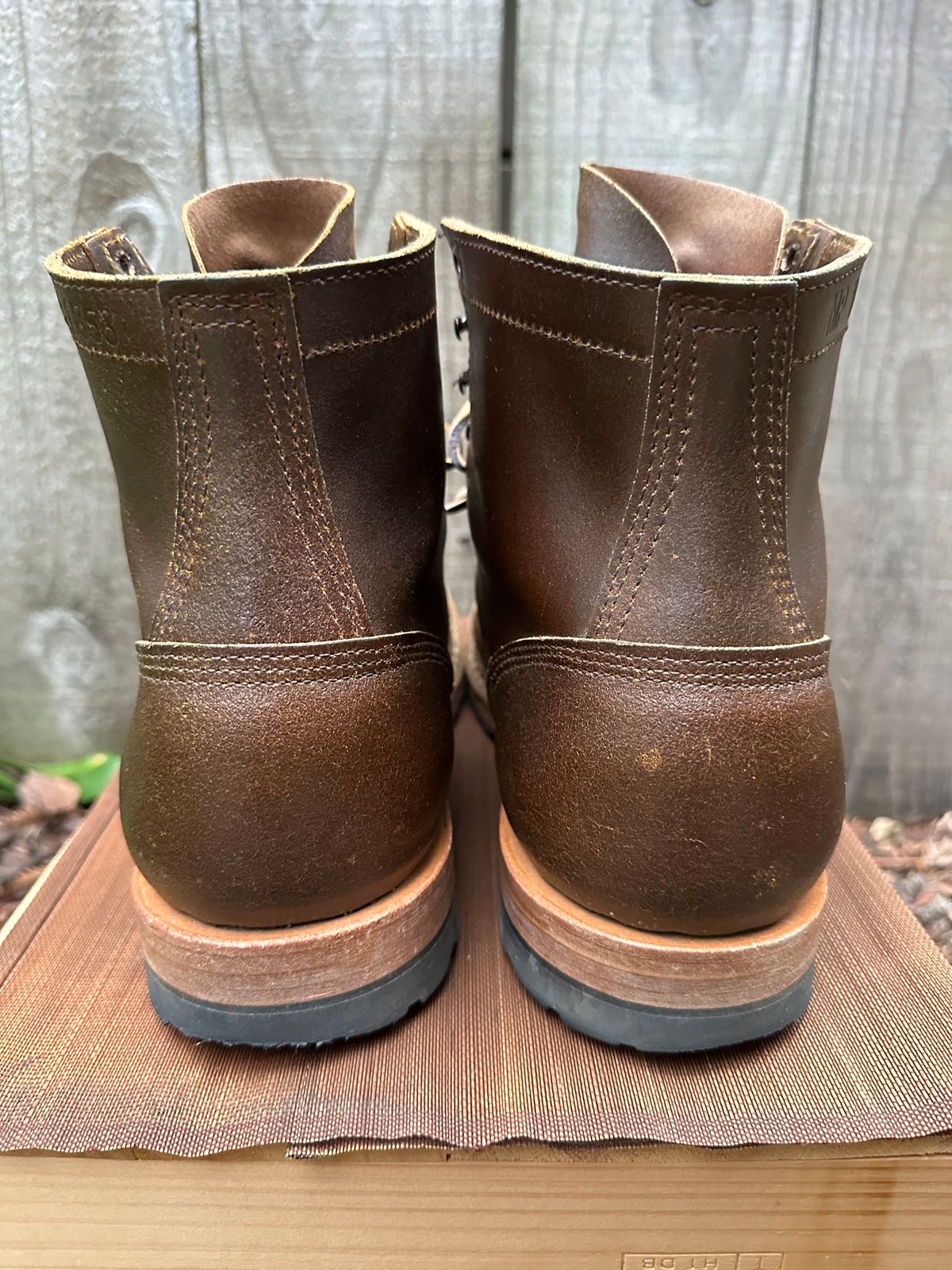 Photo by gv7 on February 1, 2023 of the White's MP-Sherman Toe Cap in Horween Cinnamon Waxed Flesh.