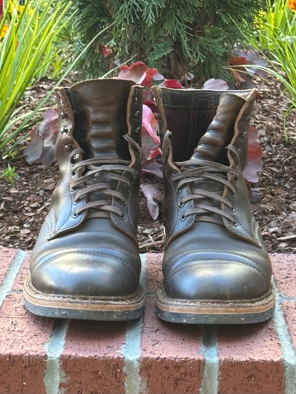 Photo by gv7 on November 1, 2025 of the White's MP-Sherman Toe Cap in Horween Cinnamon Waxed Flesh.