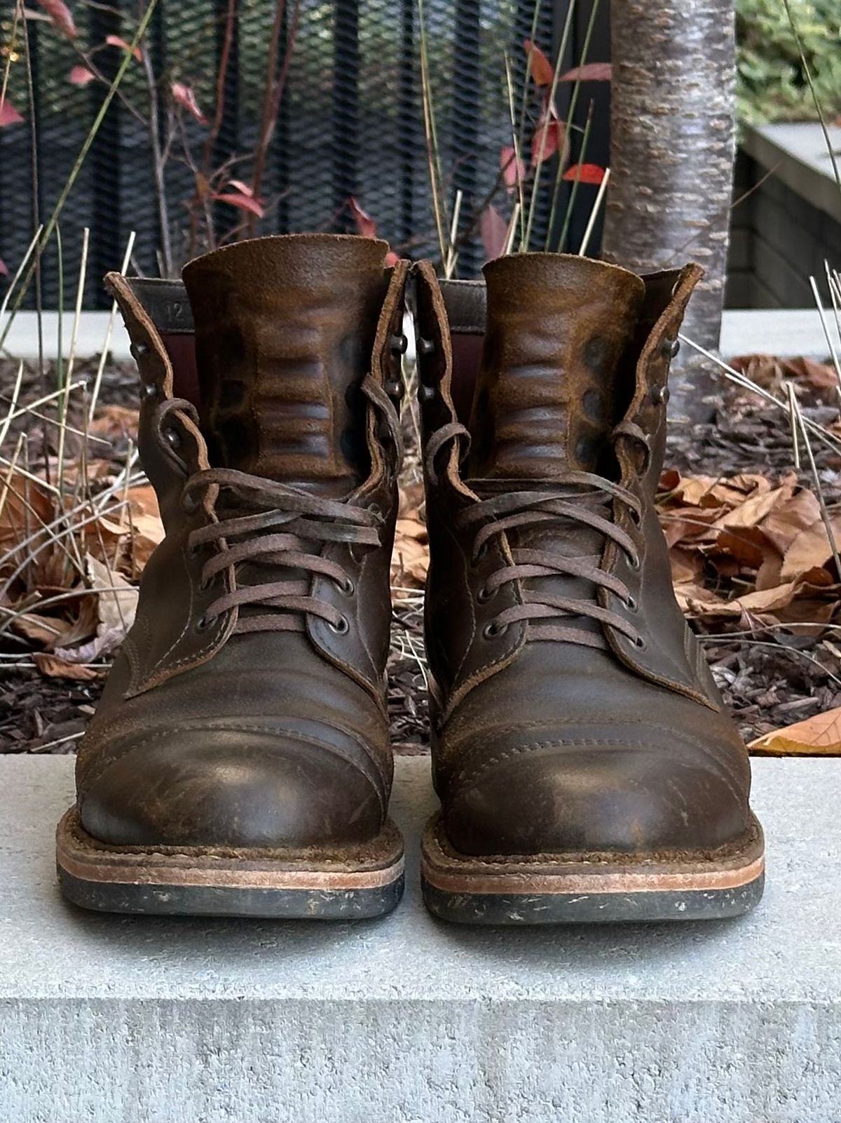 Photo by gv7 on November 29, 2025 of the White's MP-Sherman Toe Cap in Horween Cinnamon Waxed Flesh.