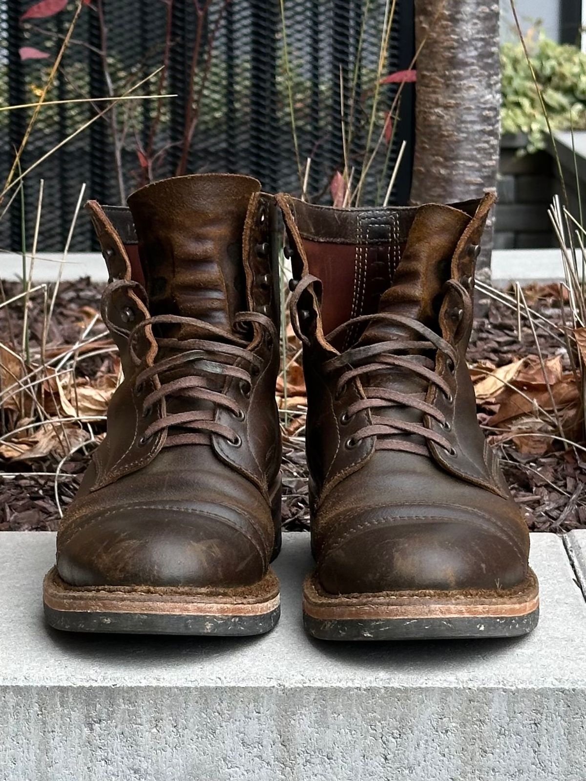 Photo by gv7 on December 23, 2025 of the White's MP-Sherman Toe Cap in Horween Cinnamon Waxed Flesh.