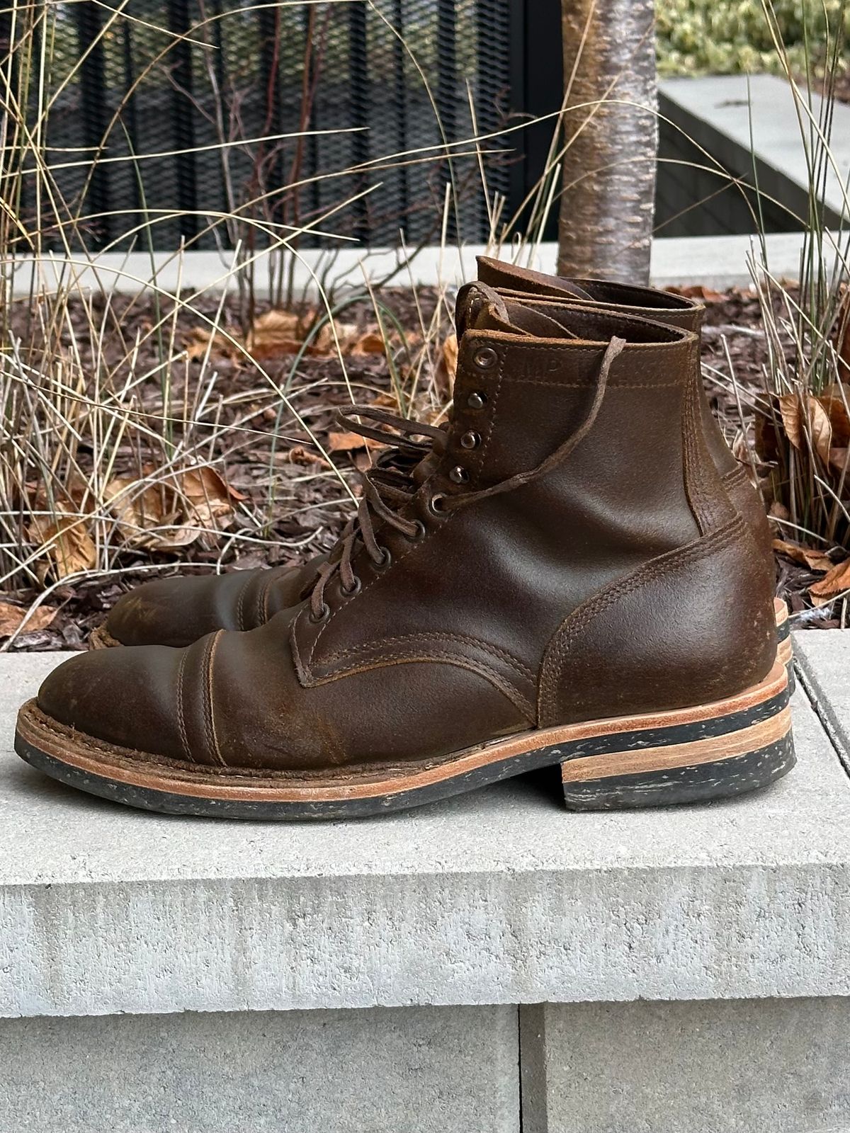 Photo by gv7 on January 30, 2026 of the White's MP-Sherman Toe Cap in Horween Cinnamon Waxed Flesh.