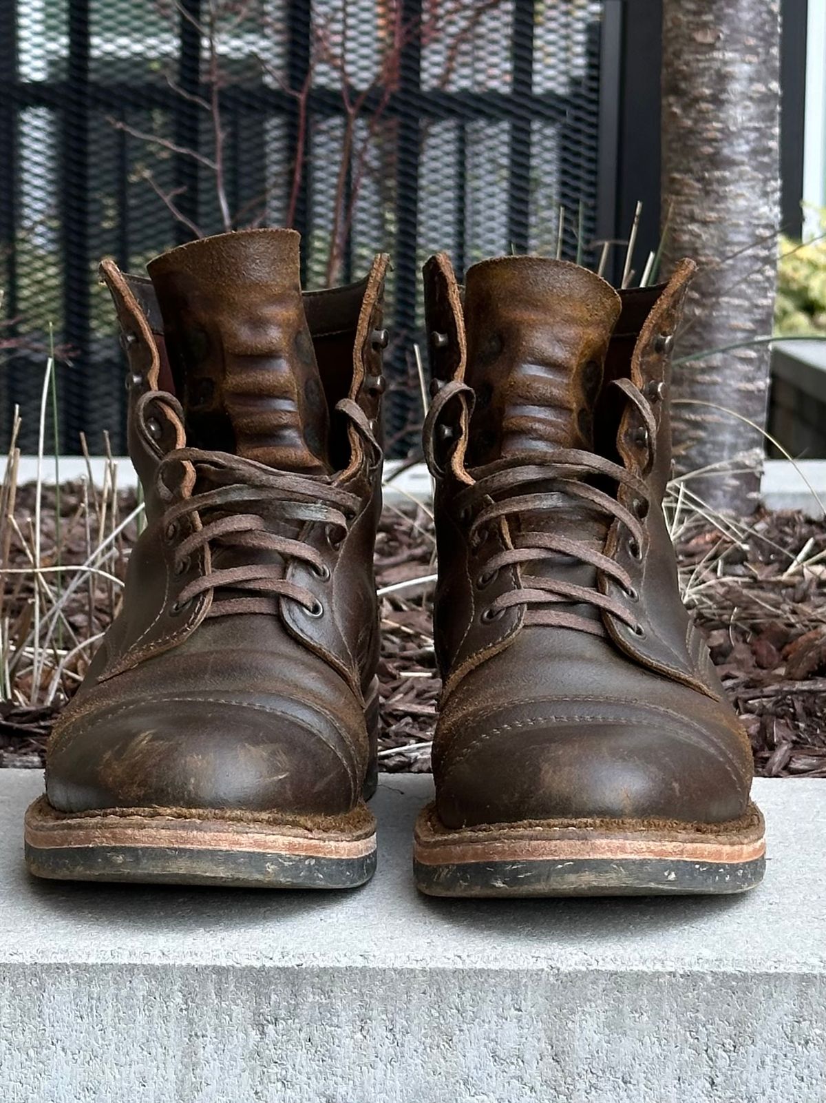 Photo by gv7 on March 1, 2026 of the White's MP-Sherman Toe Cap in Horween Cinnamon Waxed Flesh.