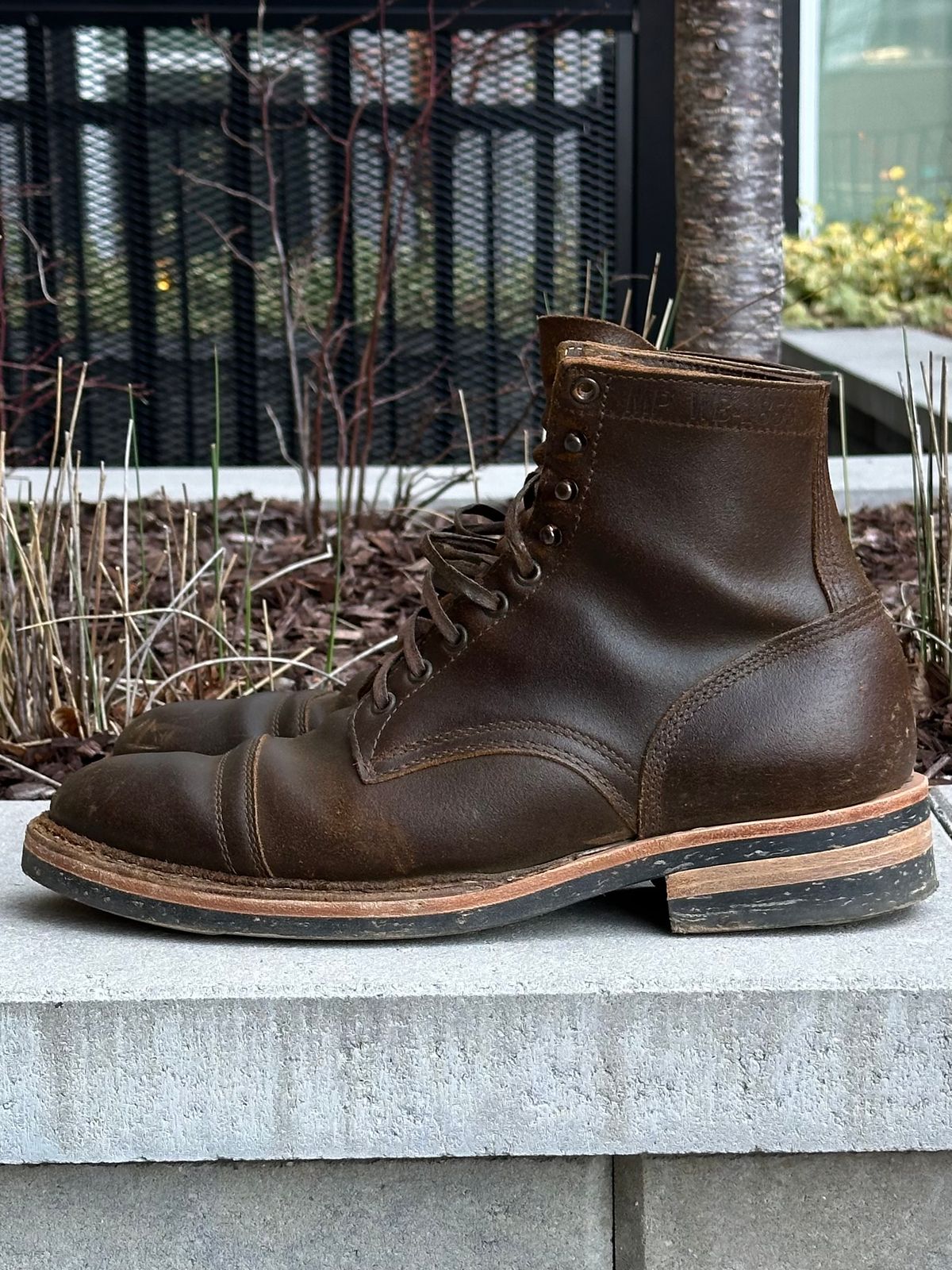 Photo by gv7 on March 1, 2026 of the White's MP-Sherman Toe Cap in Horween Cinnamon Waxed Flesh.