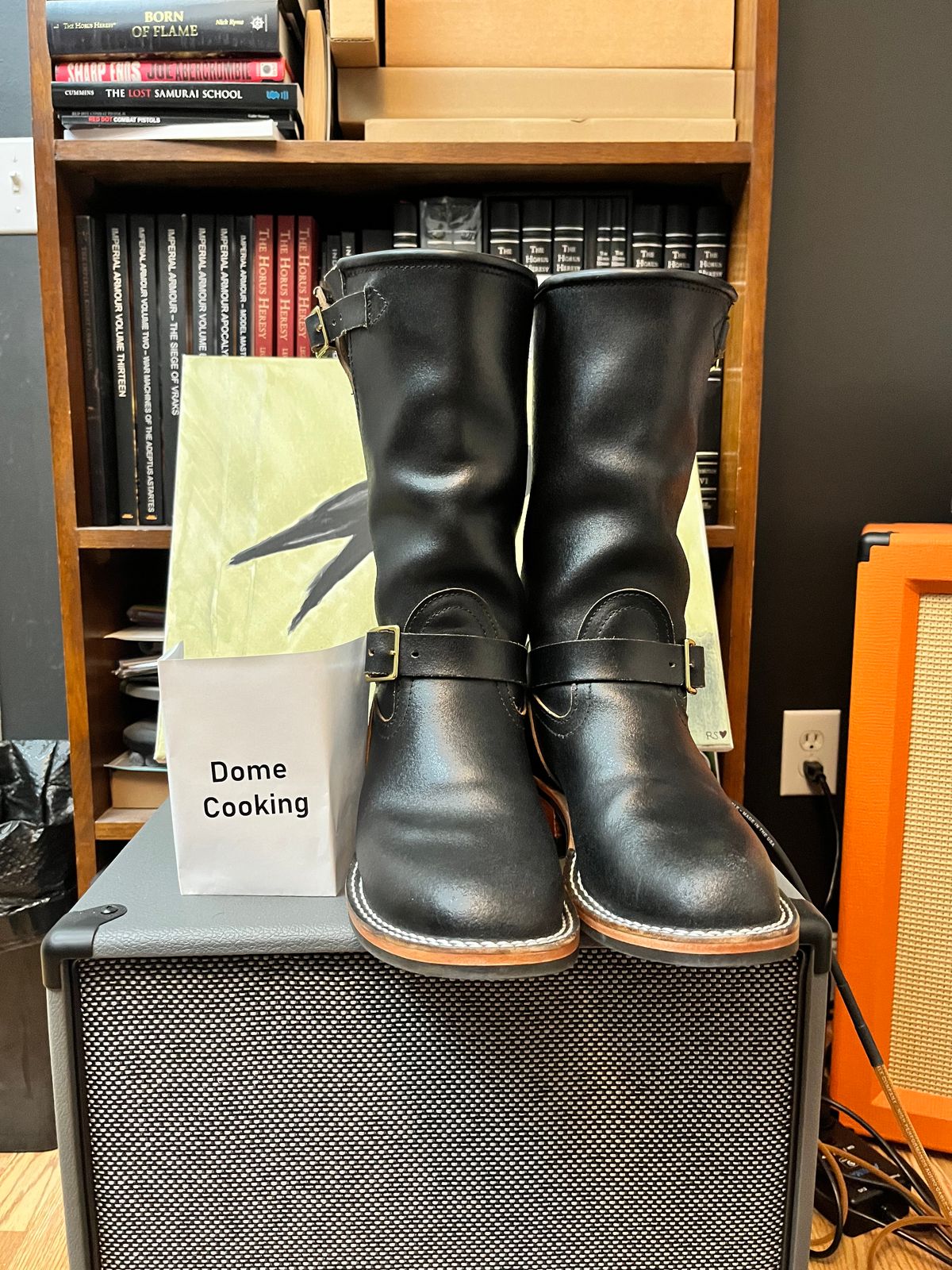 Photo by Balisong42 on November 6, 2025 of the Nicks StationMaster in Horween Black Waxed Flesh.