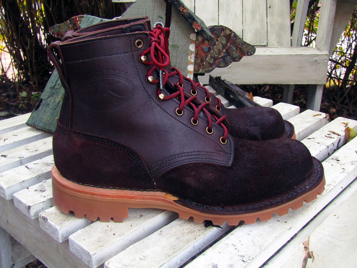 Photo by 1337h4cker on November 1, 2023 of the JK Boots O.T. in Smooth Over Roughout 8-9oz Premium Oil Tanned USA Leather.