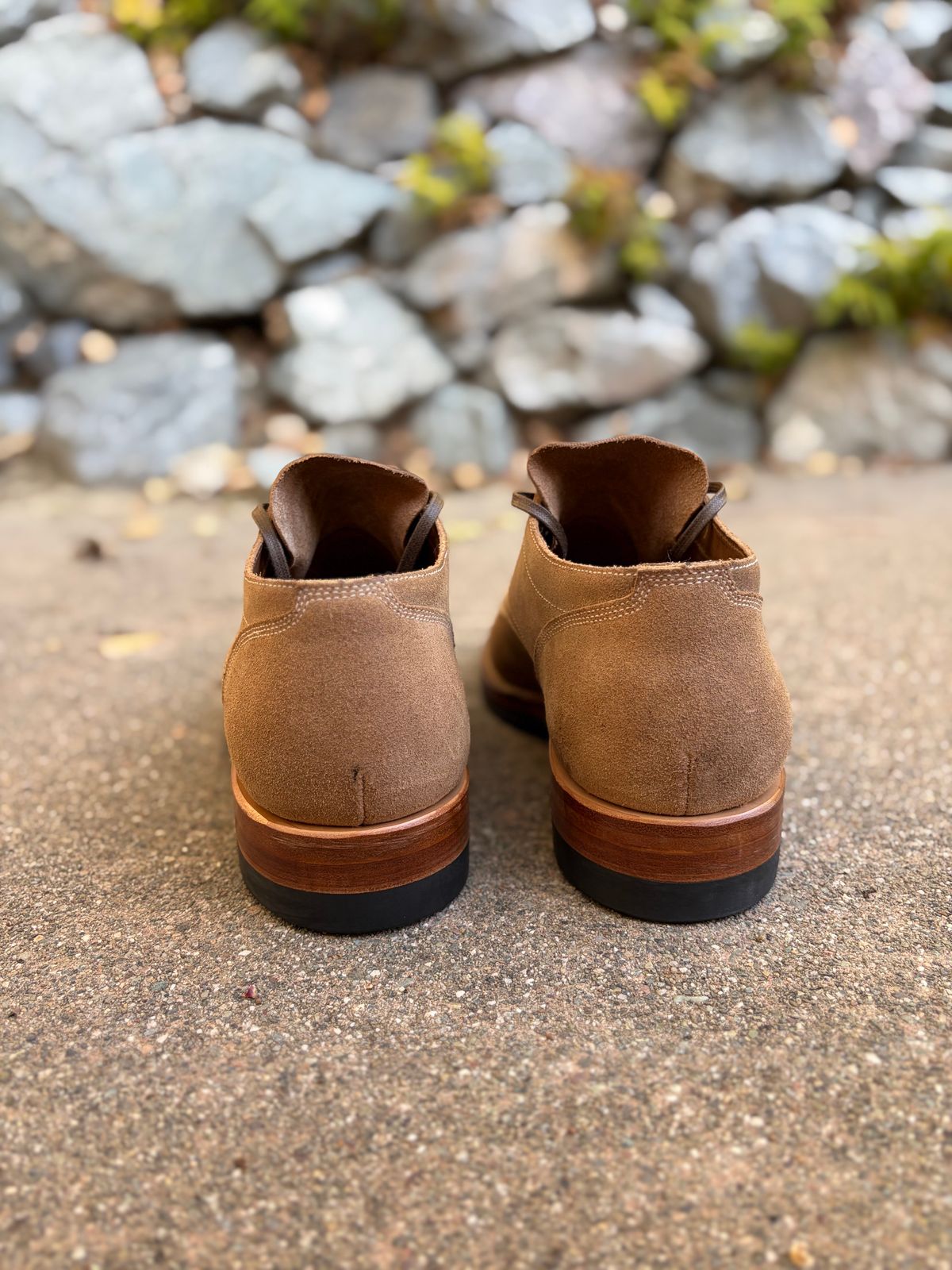 Photo by jshum on October 5, 2025 of the Viberg 145 Oxford in Horween Marine Field Roughout.