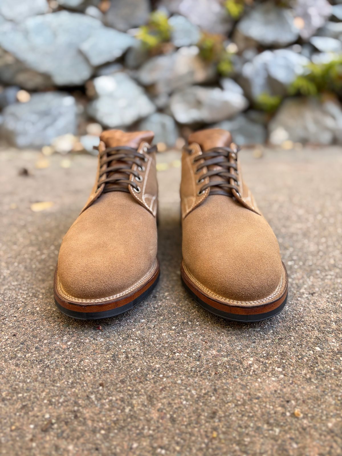 Photo by jshum on October 5, 2025 of the Viberg 145 Oxford in Horween Marine Field Roughout.