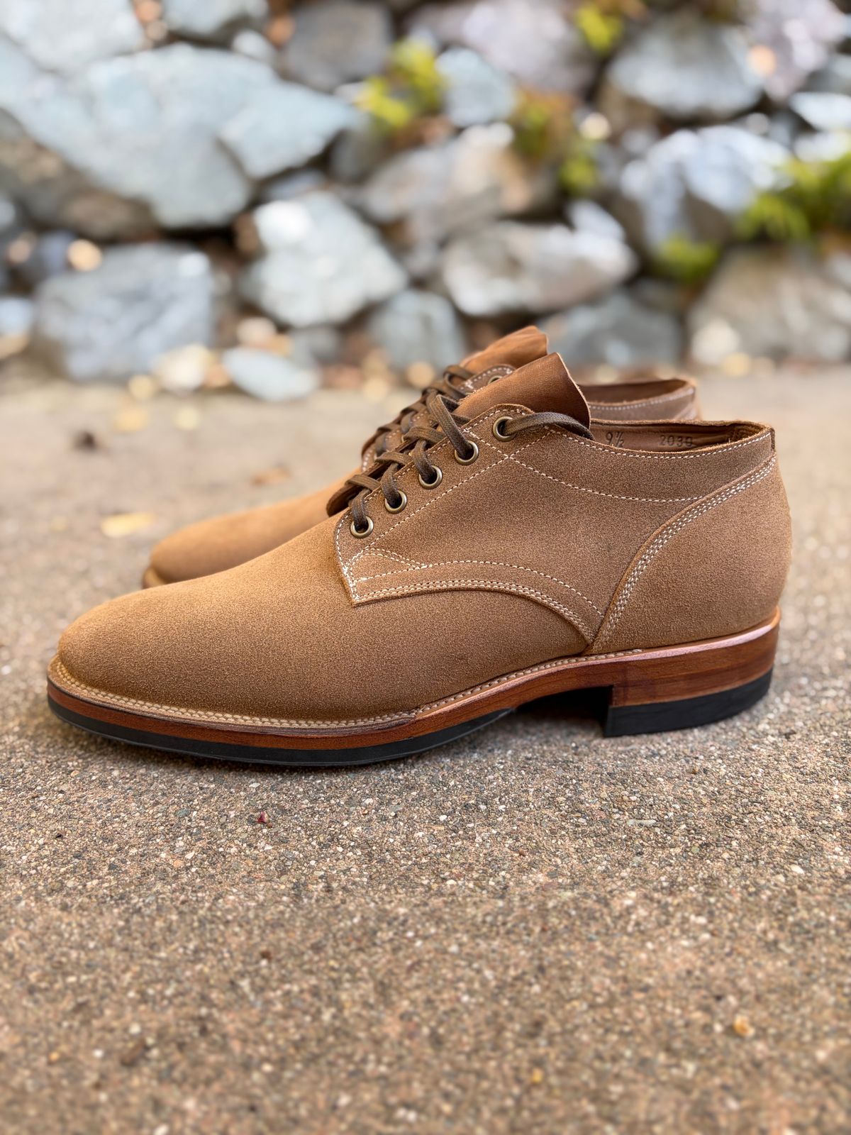 Photo by jshum on October 5, 2025 of the Viberg 145 Oxford in Horween Marine Field Roughout.