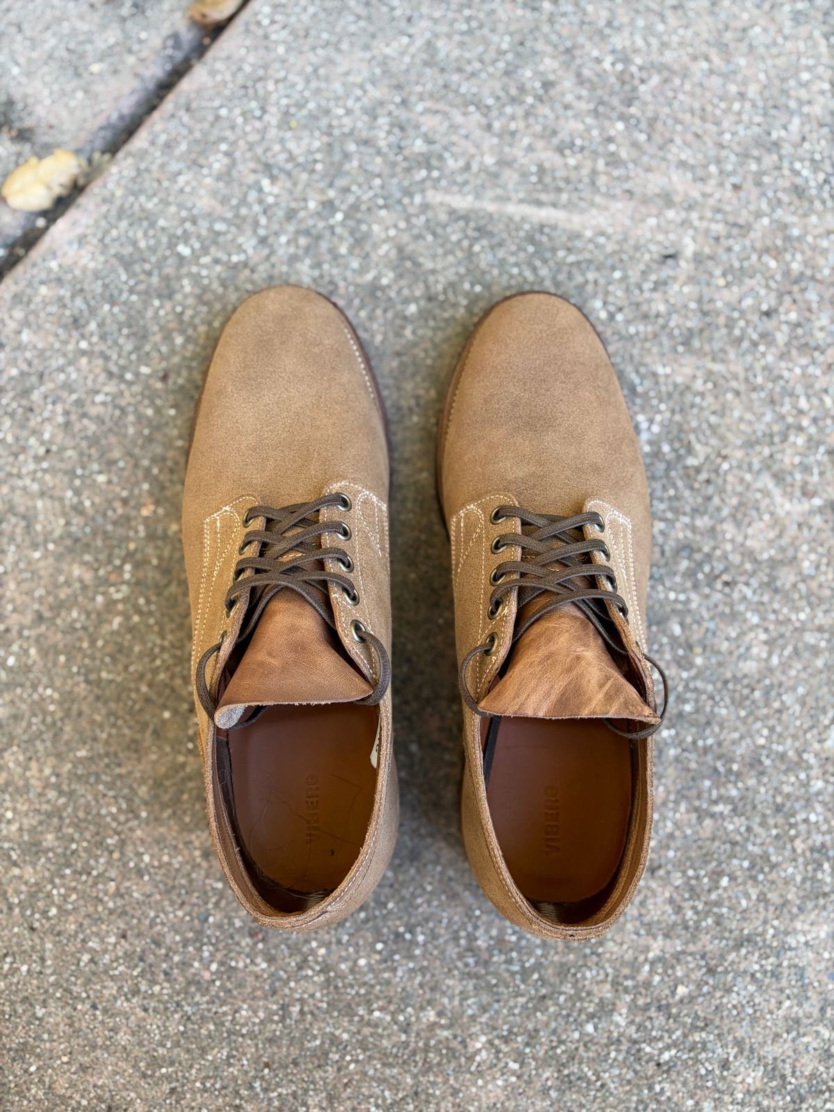 Photo by jshum on October 5, 2025 of the Viberg 145 Oxford in Horween Marine Field Roughout.