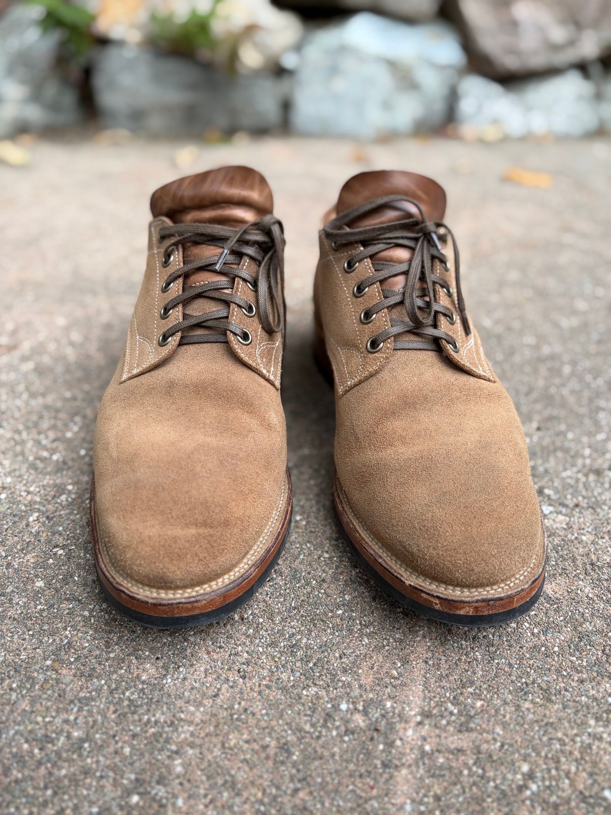 Photo by jshum on November 4, 2025 of the Viberg 145 Oxford in Horween Marine Field Roughout.