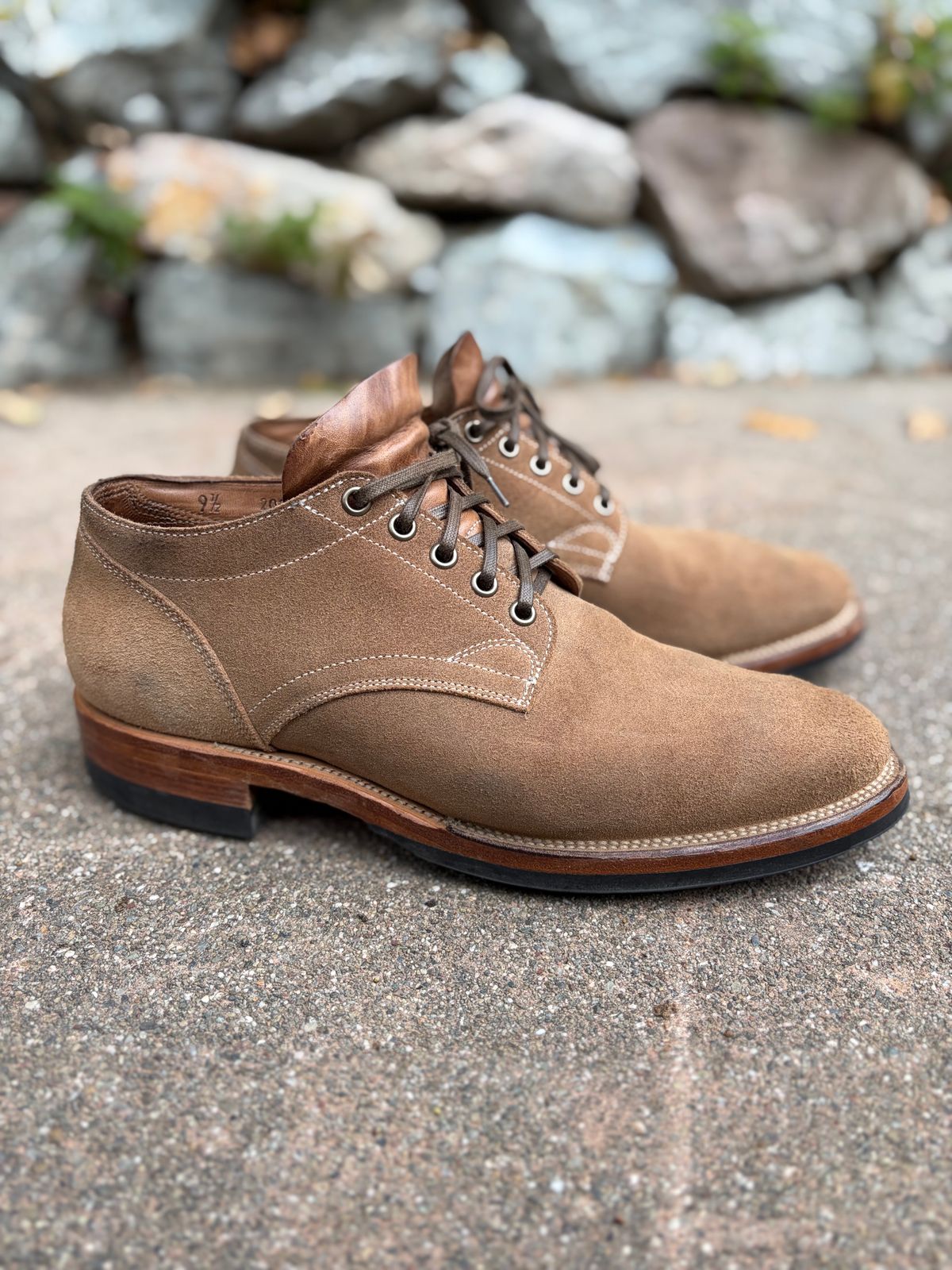 Photo by jshum on November 4, 2025 of the Viberg 145 Oxford in Horween Marine Field Roughout.