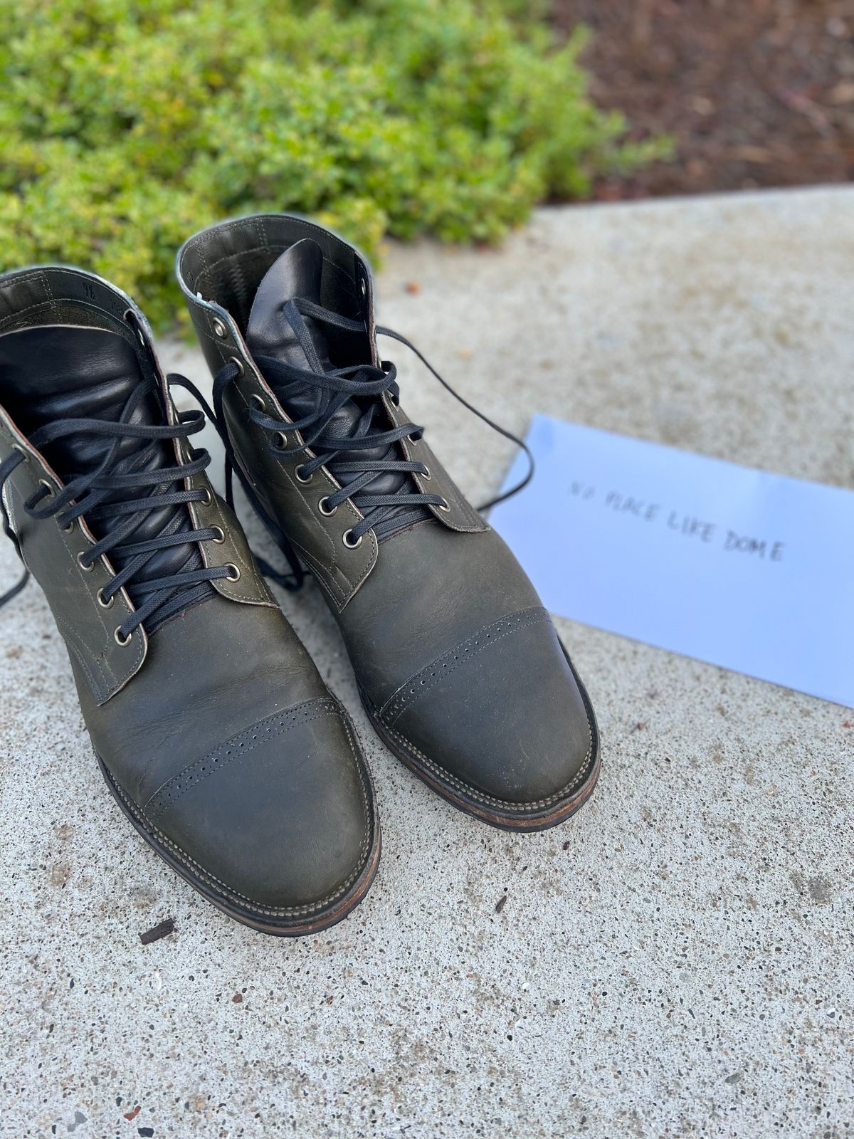 Photo by jshum on November 4, 2022 of the Viberg Service Boot in Horween Olive Chromepak.