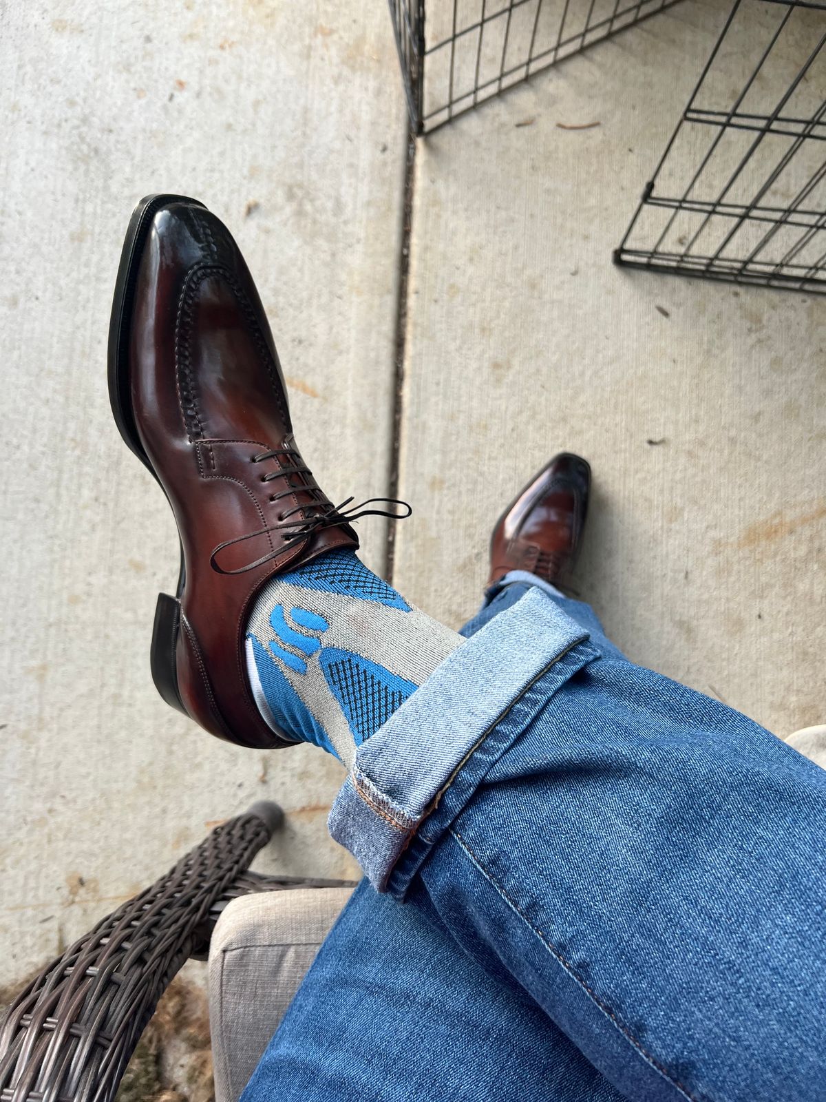 Photo by wishoeguy on October 1, 2023 of the Antonio Meccariello Centurion in Horween Unglazed Natural Shell Cordovan.