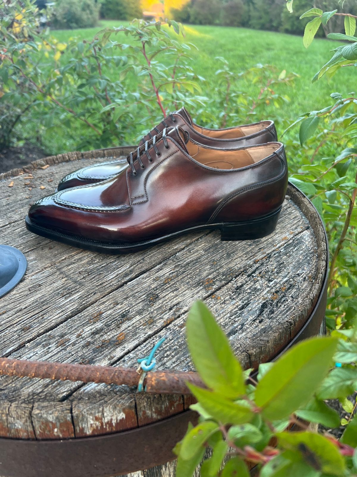 Photo by wishoeguy on October 1, 2023 of the Antonio Meccariello Centurion in Horween Unglazed Natural Shell Cordovan.