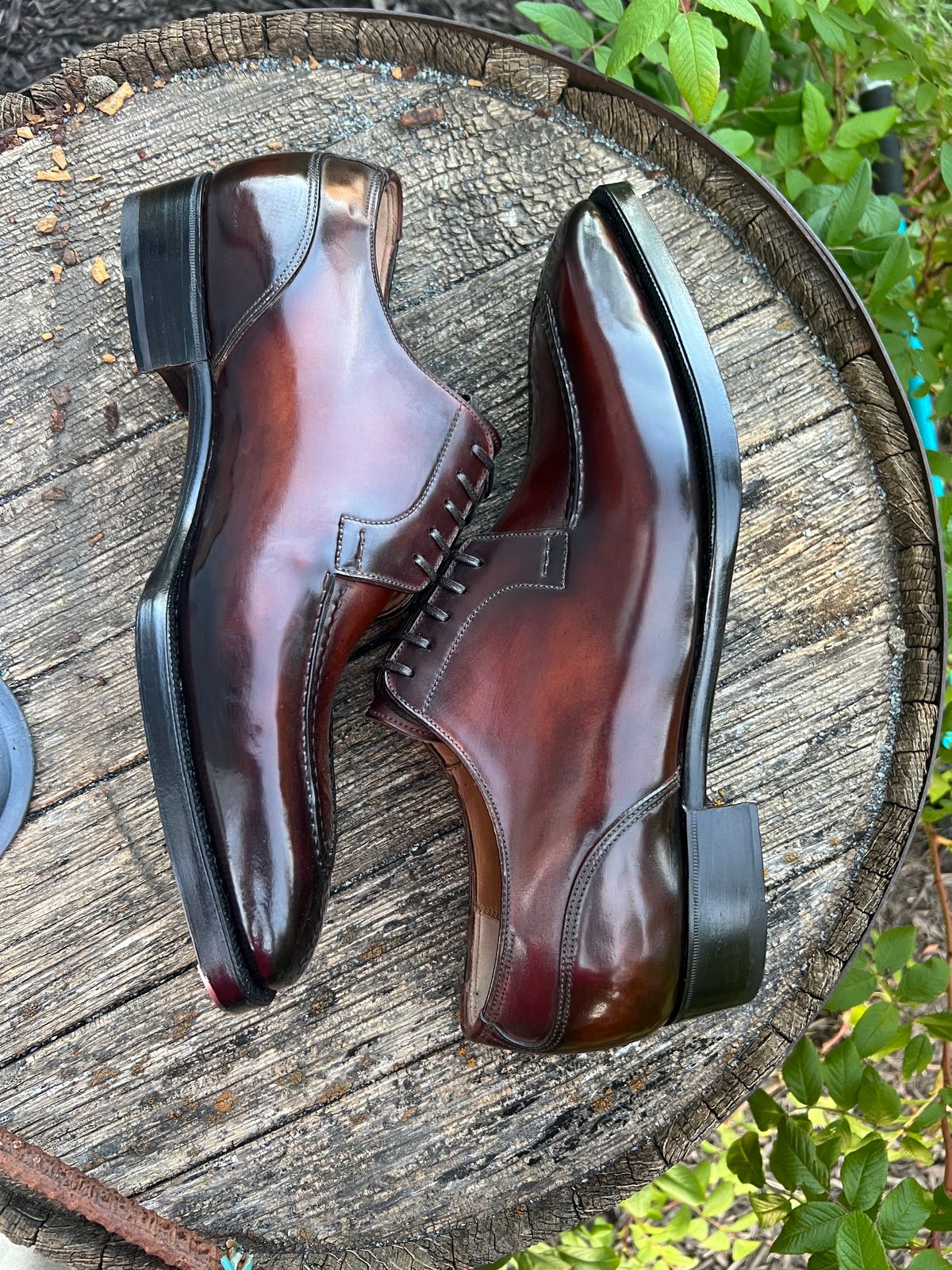 Photo by wishoeguy on October 1, 2023 of the Antonio Meccariello Centurion in Horween Unglazed Natural Shell Cordovan.