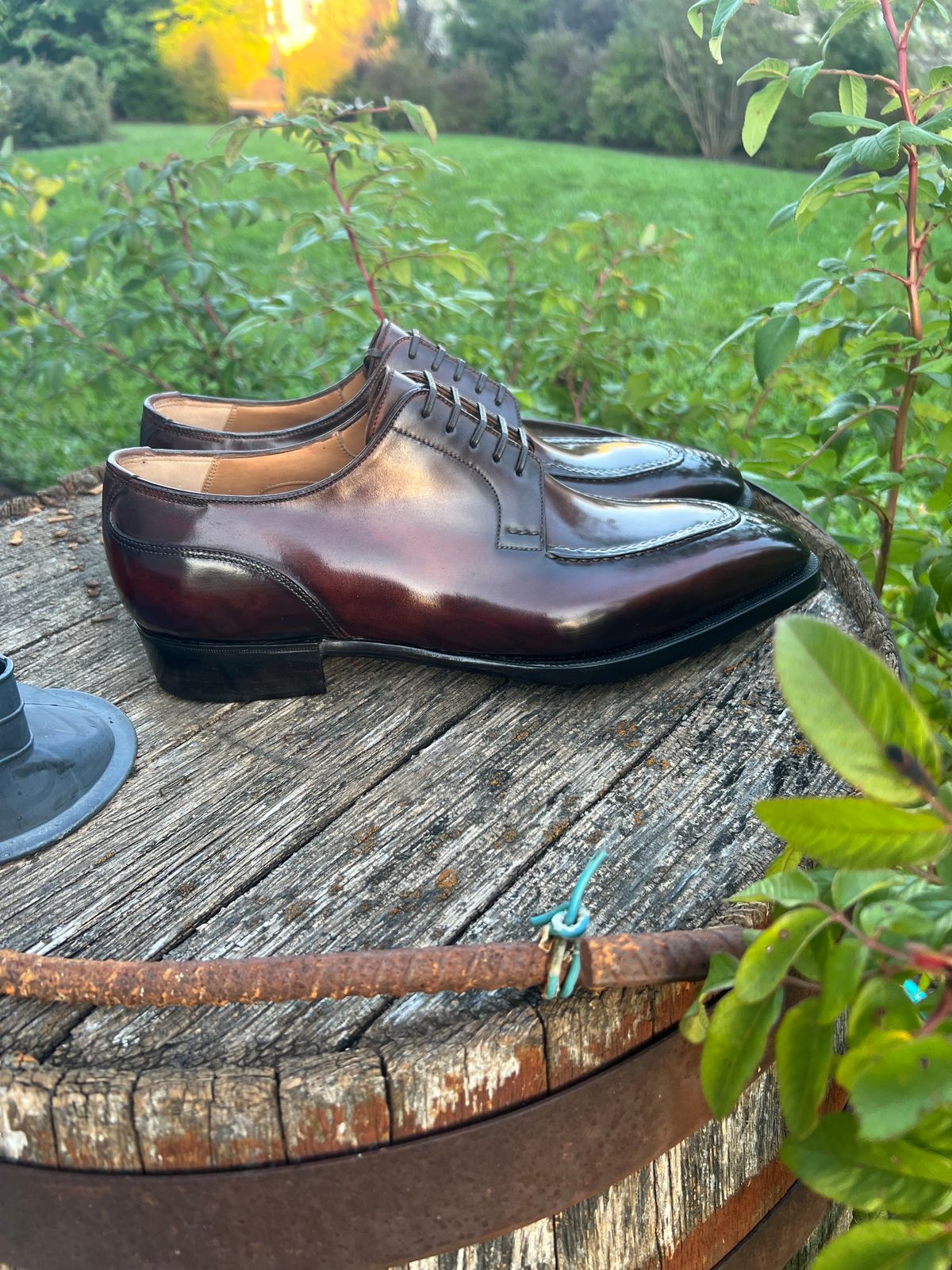 Photo by wishoeguy on October 1, 2023 of the Antonio Meccariello Centurion in Horween Unglazed Natural Shell Cordovan.