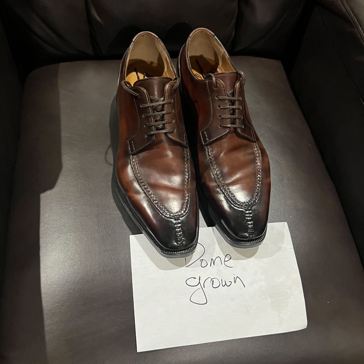 Photo by wishoeguy on November 1, 2023 of the Antonio Meccariello Centurion in Horween Unglazed Natural Shell Cordovan.