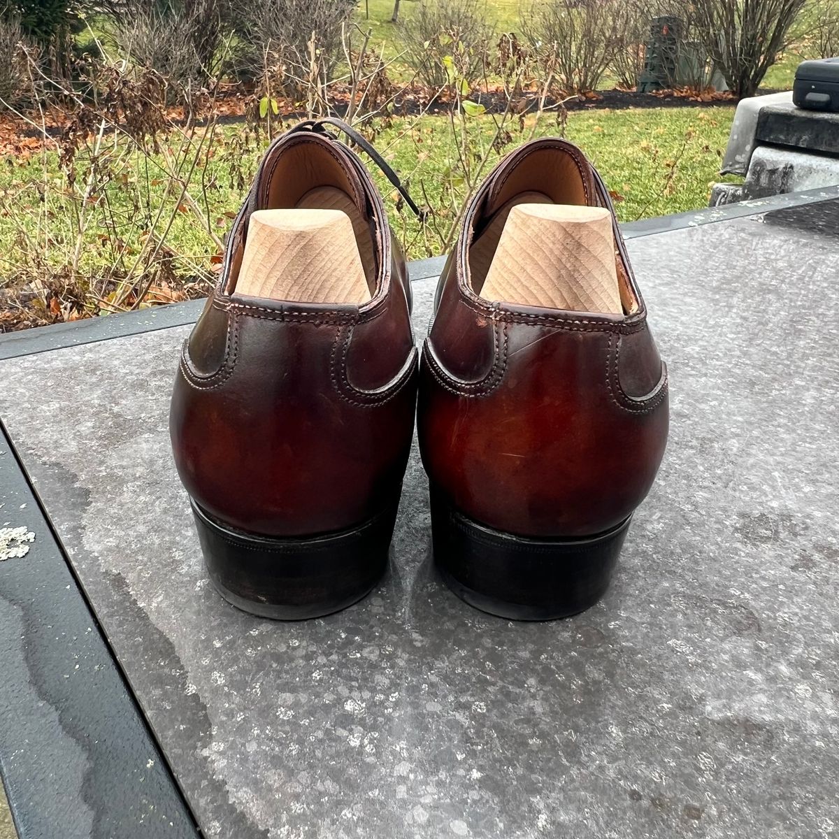 Photo by wishoeguy on December 3, 2023 of the Antonio Meccariello Centurion in Horween Unglazed Natural Shell Cordovan.